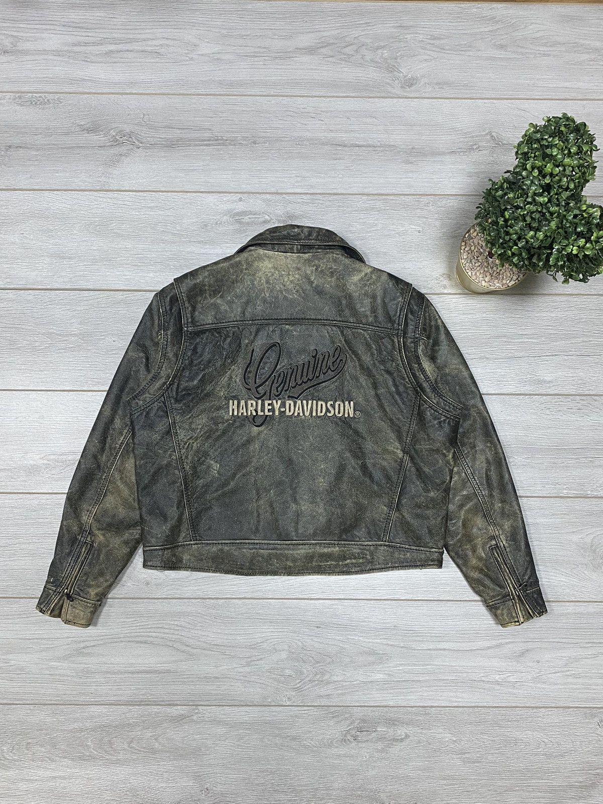 Harley Davidson Harley Davidson vintage big logo racing moto jacket Size US M / EU 48-50 / 2 - 2 Thumbnail