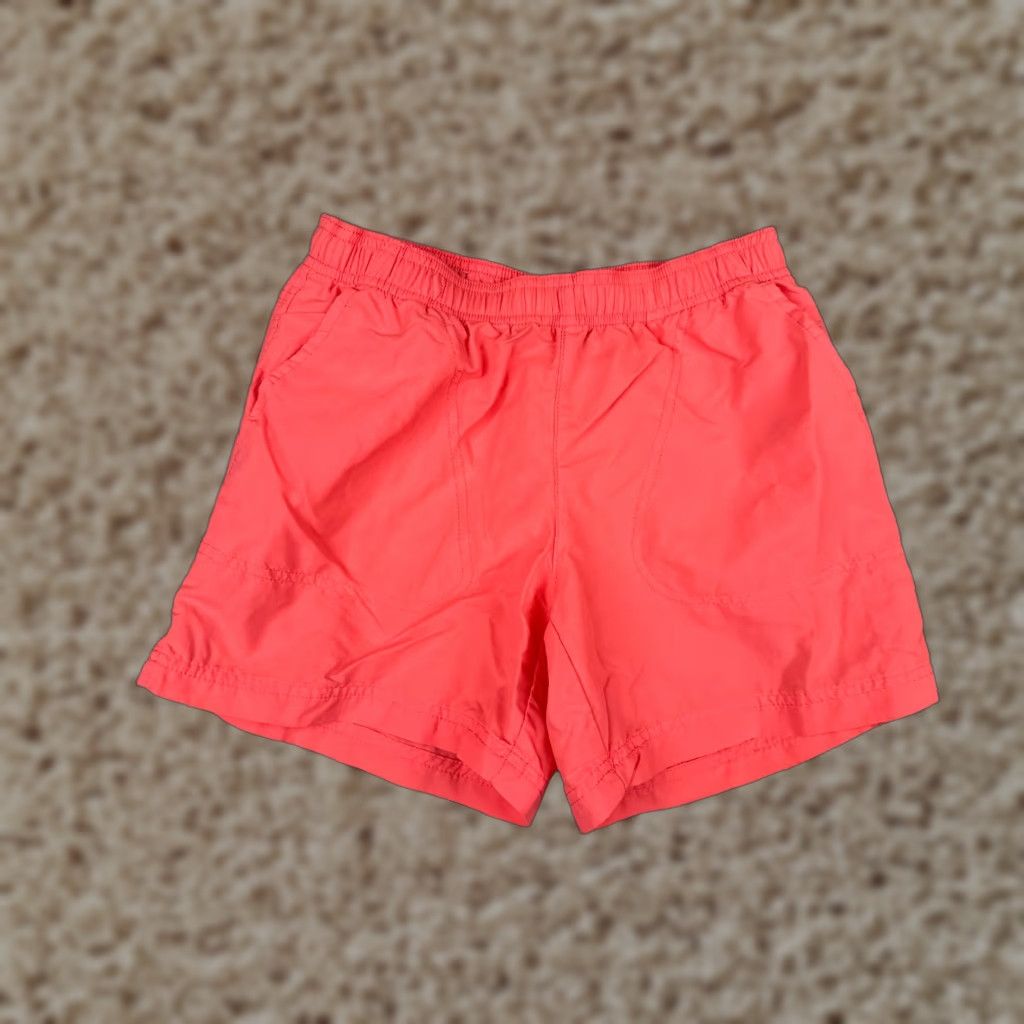 Pinko Columbia Shorts Womens Small Pink Sweat Elastic Waist Drawstring 100% Nylon Slim Regular Fit Casual Activewear Travel Womens Size 28" / US 6 / IT 42 - 1 Thumbnail
