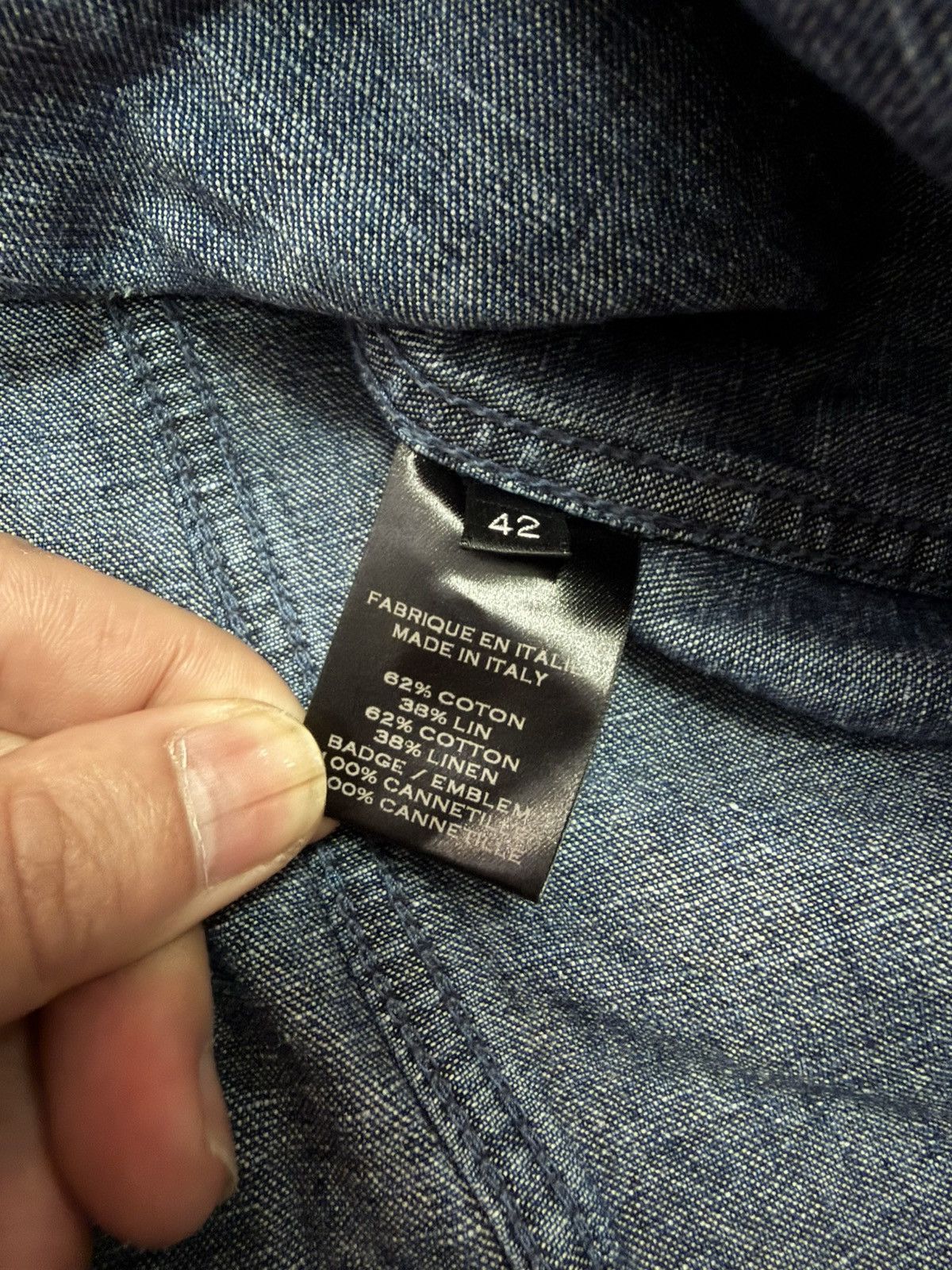Balmain BALMAIN WASHED DENIM SHIRT Size US XS / EU 42 / 0 - 6 Thumbnail