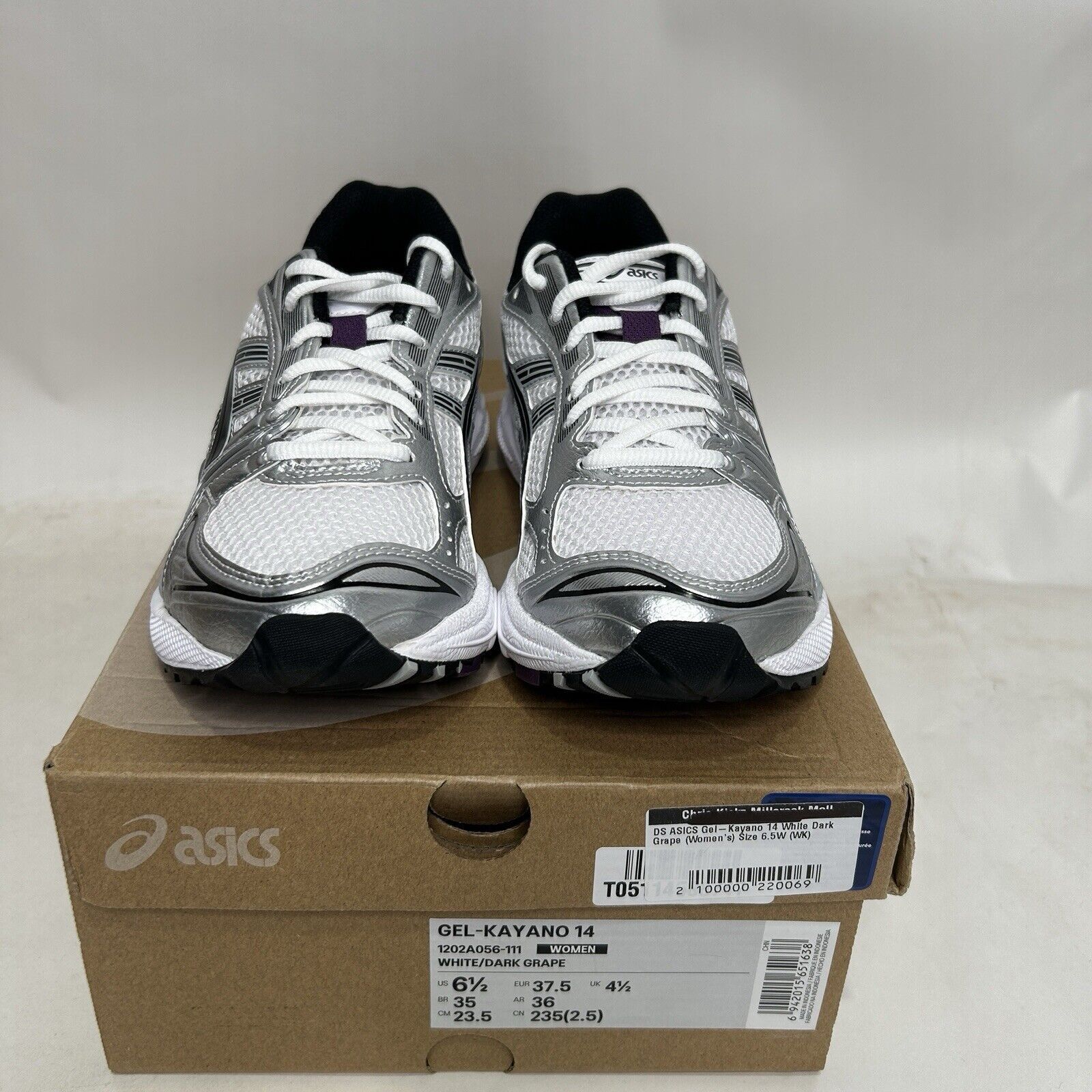 Asics ASICS Gel Kayano 14 WMNS “Silver White Dark Grape” 2024 Size US 6.5 / IT 36.5 - 2 Thumbnail
