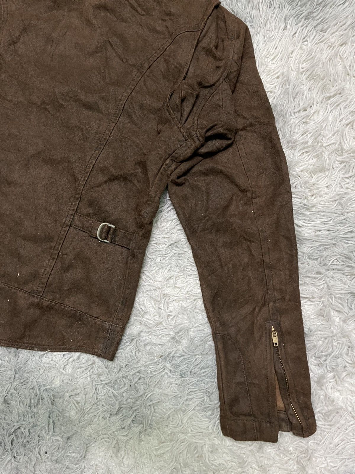 Edwin × Japanese Brand 90s EDWIN BIKERS JACKET RARE DESIGN NICELY FADED Size US M / EU 48-50 / 2 - 12 Thumbnail
