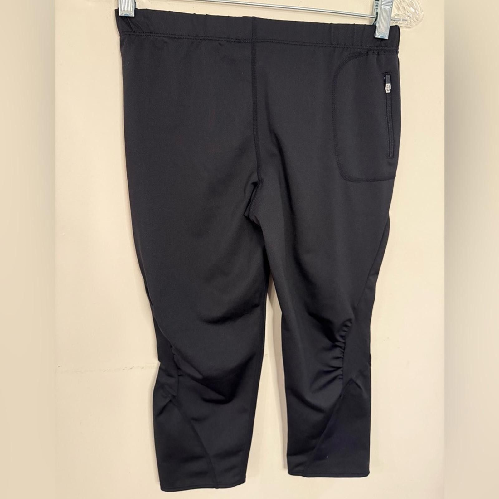 Other Iron Man black cropped biker legging shorts sportswear SZ SM Size 28" / US 6 / IT 42 - 2 Thumbnail
