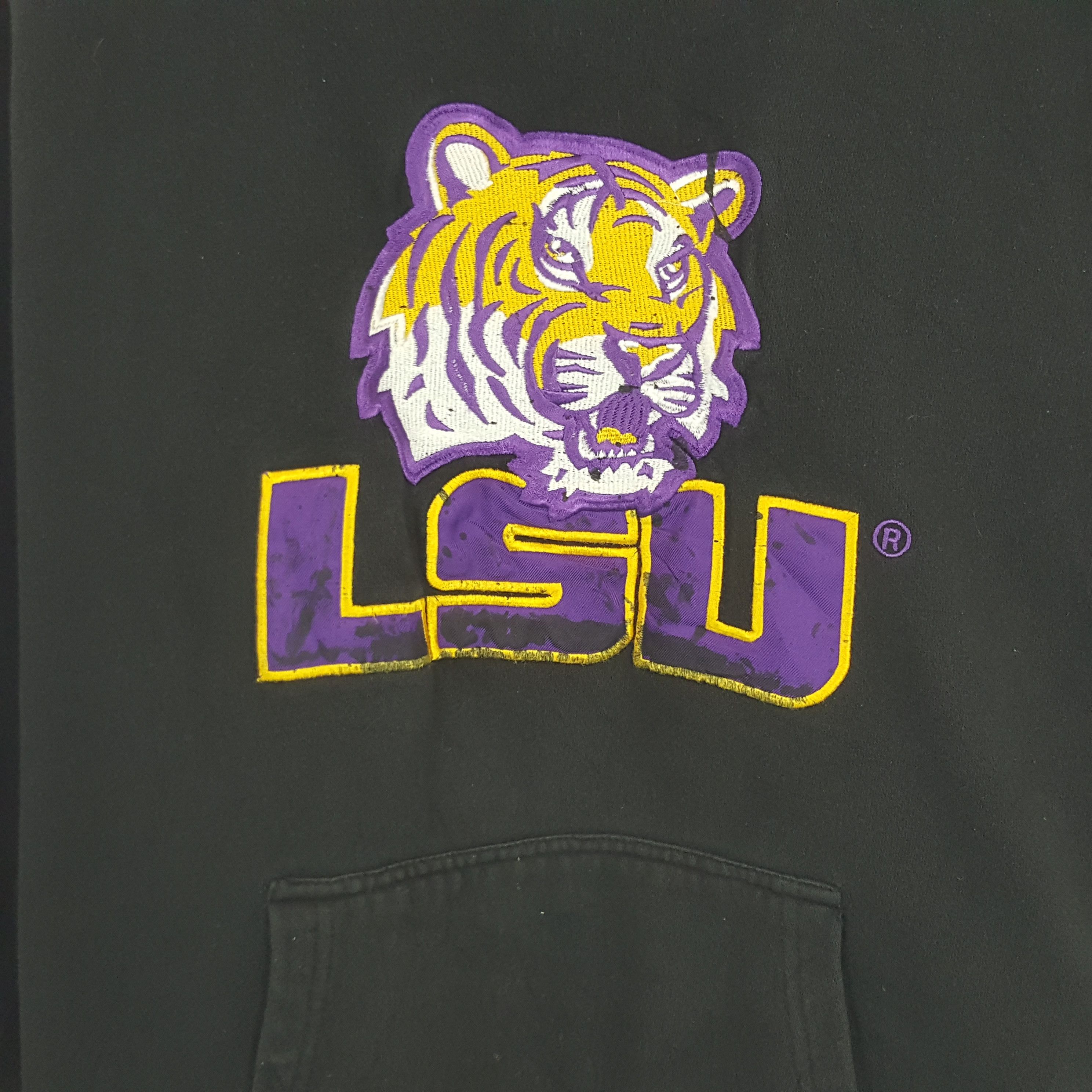Vintage Vintage LSU Sweatshirt Hoodies Size US XL / EU 56 / 4 - 2 Thumbnail