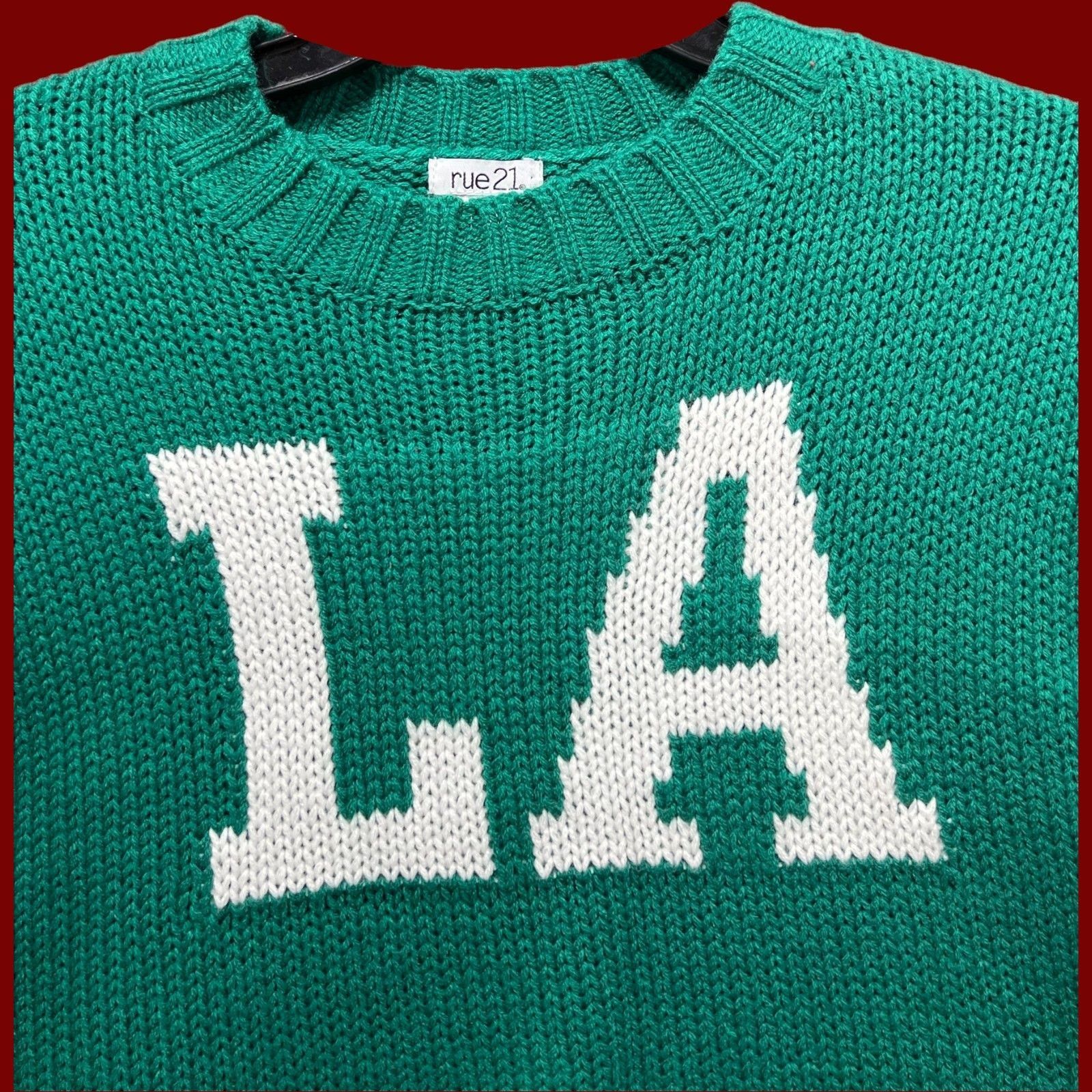 rue21 Rue 21 - Women's Crochet Crew Neck Long Sleeve Sweater - Gre Size XS / US 0-2 / IT 36-38 - 10 Thumbnail