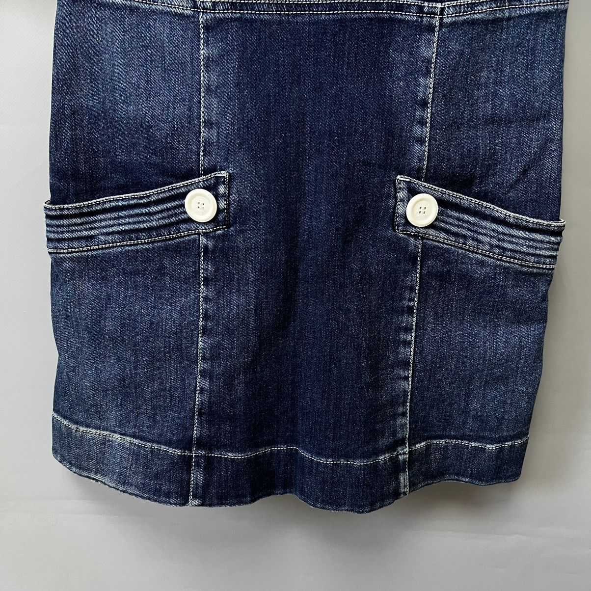 Louis Vuitton × Vintage Louis Vuitton Denim Mini Dress Stretch Luxury Size XS / US 0-2 / IT 36-38 - 10 Thumbnail
