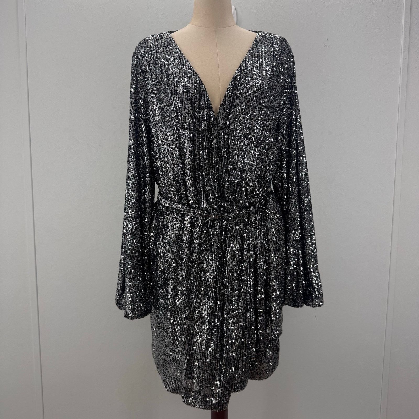 Marina Rinaldi Marina Rinaldi Festivo Sequin Wrap Top Plus 22 Event Party Size 3XL / US 20-22 - 4 Thumbnail