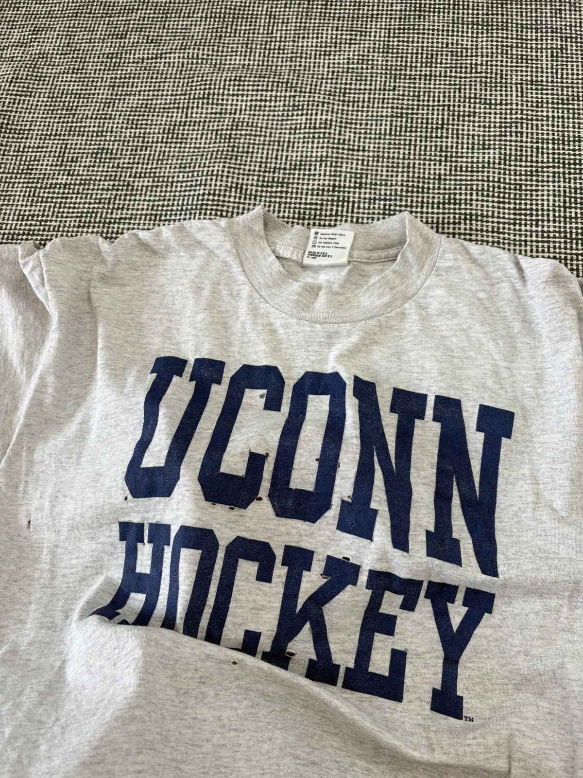 Vintage 90s vintage university distressed number nine style tee Size US XL / EU 56 / 4 - 2 Thumbnail