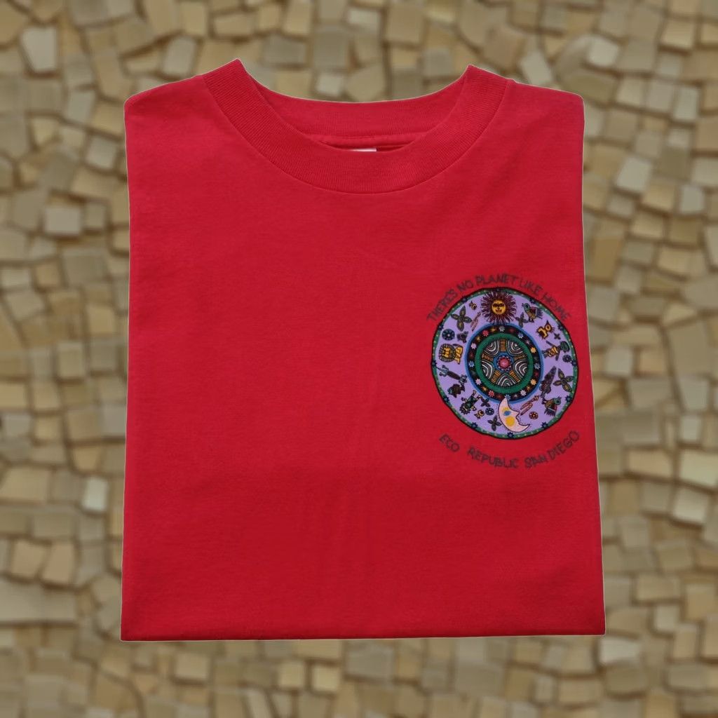 Vintage VINTAGE 90s Newport T-Shirt California Red MD Mens Short Sleeve Crew Neck 1990s Graphic Cotton USA Made Size US M / EU 48-50 / 2 - 1 Thumbnail