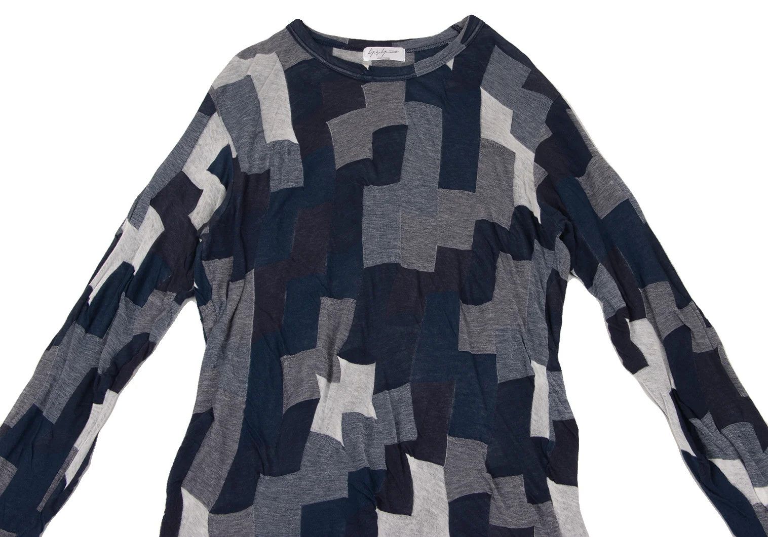 Yohji Yamamoto Yohji Yamamoto Cotton Panel Cut Sew Top Size US M / EU 48-50 / 2 - 2 Thumbnail