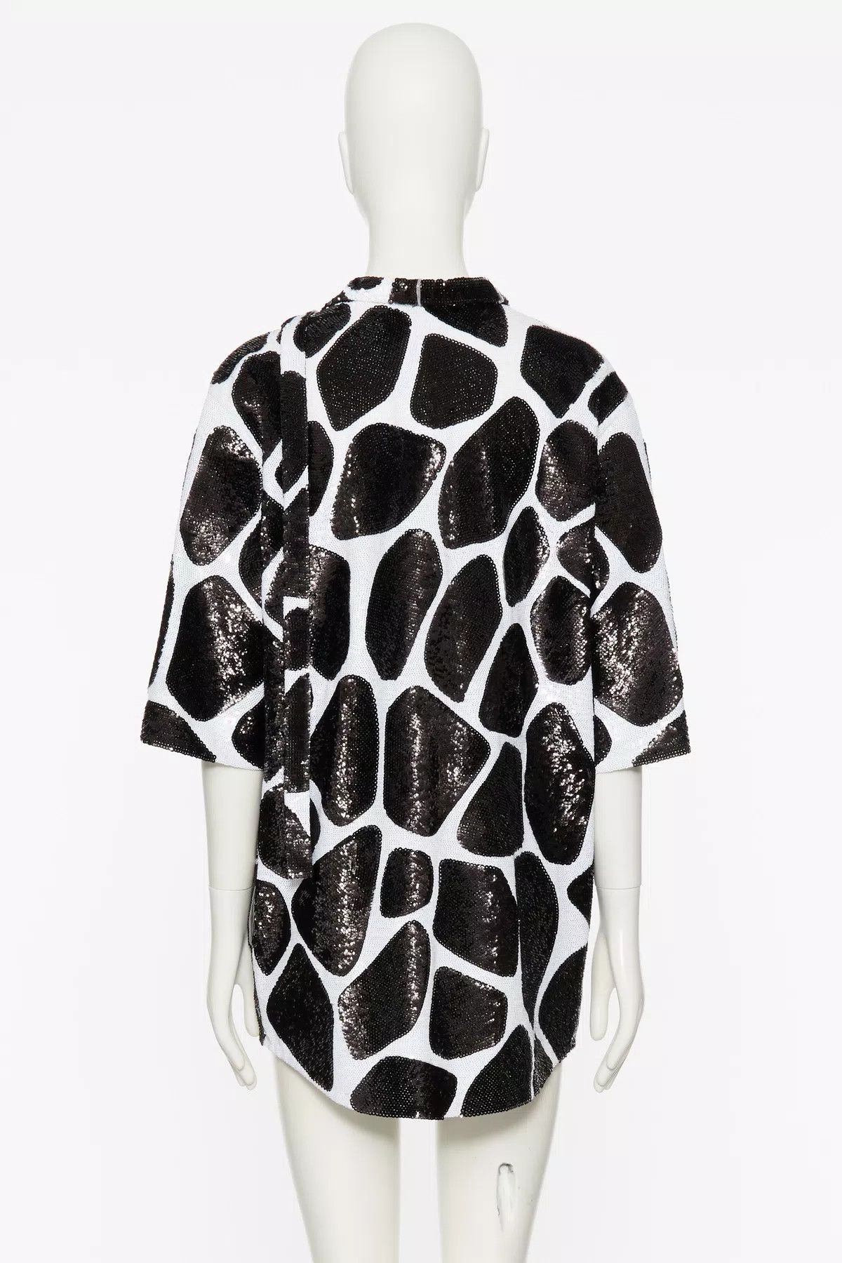 Valentino o1s1wg110925 Mini Dress in Black/Avorio Size XS / US 0-2 / IT 36-38 - 3 Thumbnail