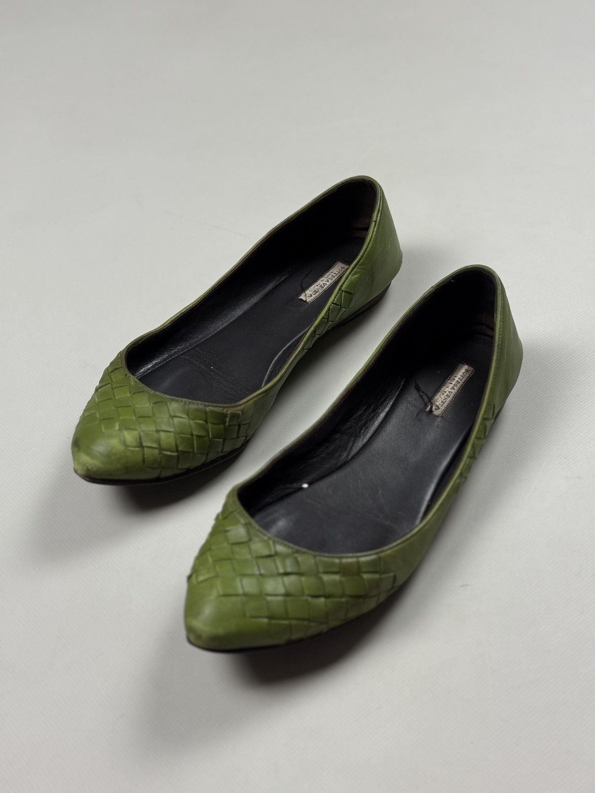 Bottega Veneta Bottega Veneta Intrecciato Knitted Leather Ballets Flats Size US 8 / IT 38 - 11 Thumbnail