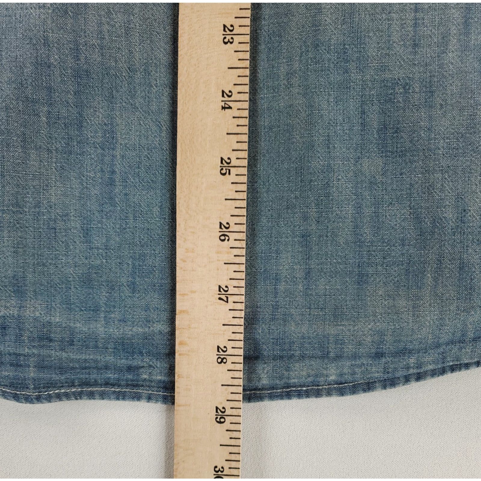 J.Crew J. Crew Shirt Chambray Japanese Fabric Button-Down Blue Long Sleeve Slim Mens L Size US L / EU 52-54 / 3 - 5 Thumbnail