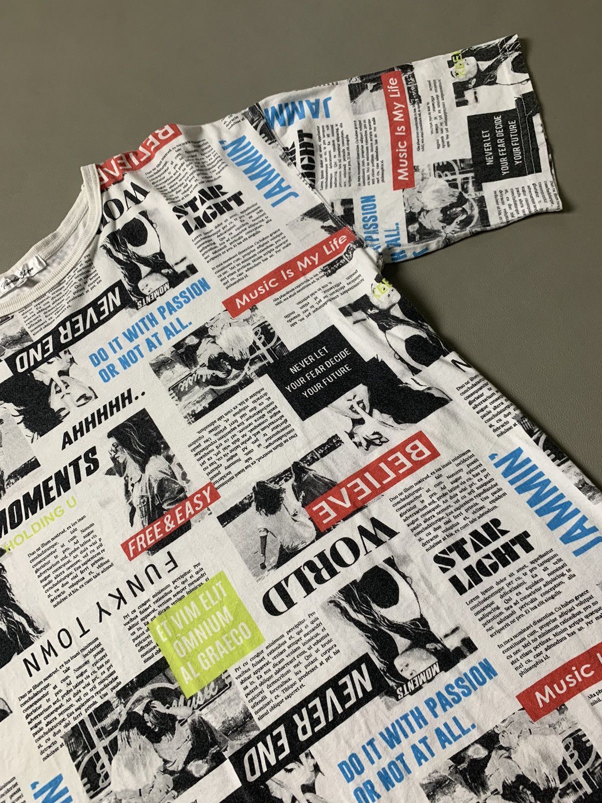 Hysteric Glamour × If Six Was Nine × Japanese Brand Thunder Storm Fullprinted Poem Tshirt Size US M / EU 48-50 / 2 - 4 Thumbnail
