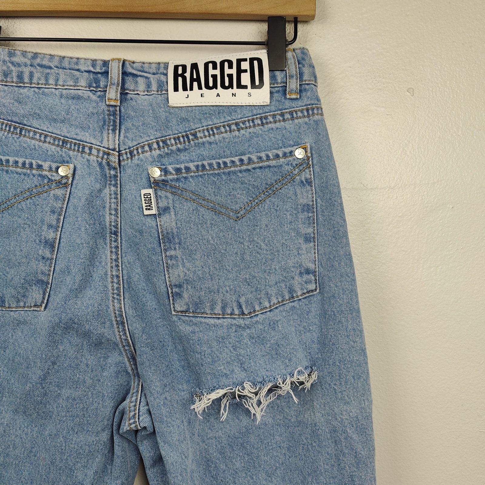 Other Ragged Priest Butt Cut Jeans Womens 28 Straight Leg Size US 28 / EU 44 - 6 Thumbnail