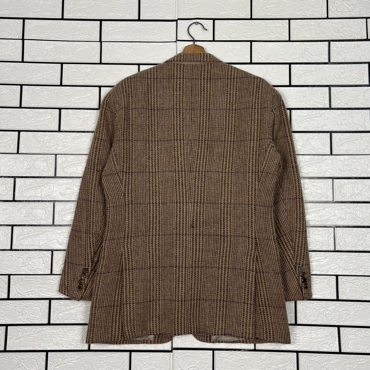 Polo Ralph Lauren Vintage POLO RALPH LAUREN Checked Wool Blazer #4127-C187 Size 42R - 17 Thumbnail
