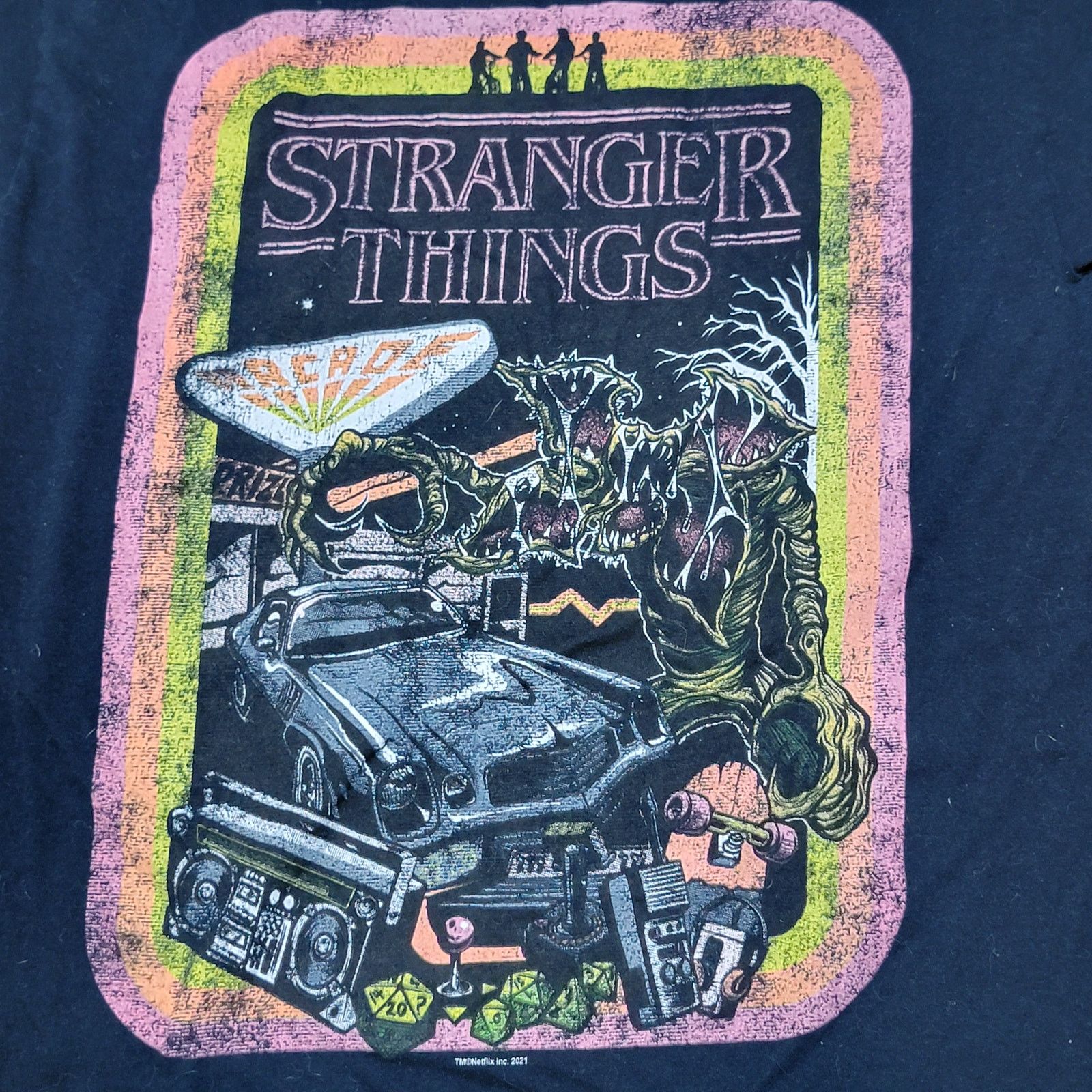 Other Stranger Things Black Unisex Tee 80's Things - Size Small Size US S / EU 44-46 / 1 - 2 Thumbnail