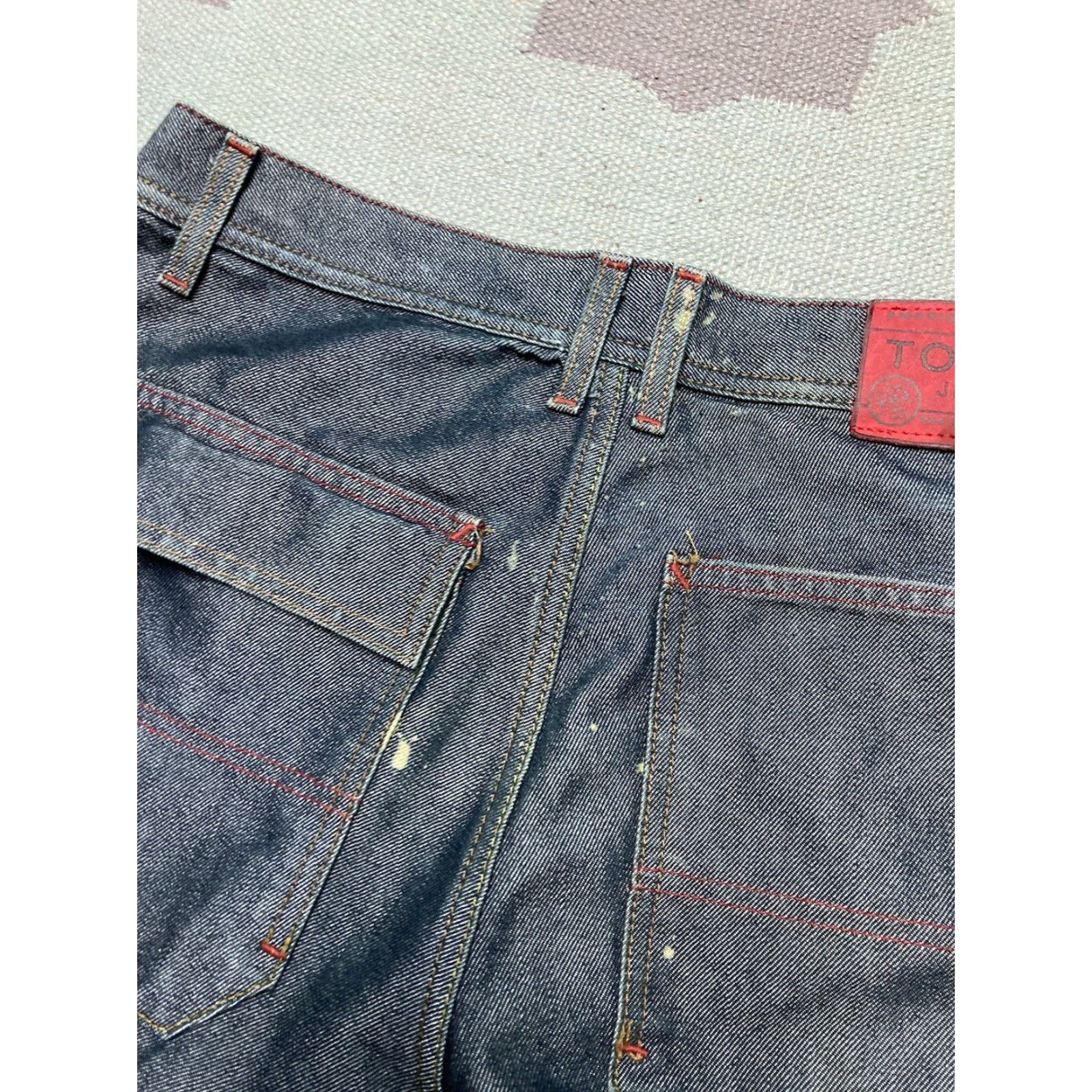 Tommy Hilfiger VINTAGE Tommy Hilfiger Jeans Baggy Hip Hop 34x32 Men Blue Baggy Carpenter JNCO Style Skater 90s Modern Size US 34 / EU 50 - 4 Thumbnail