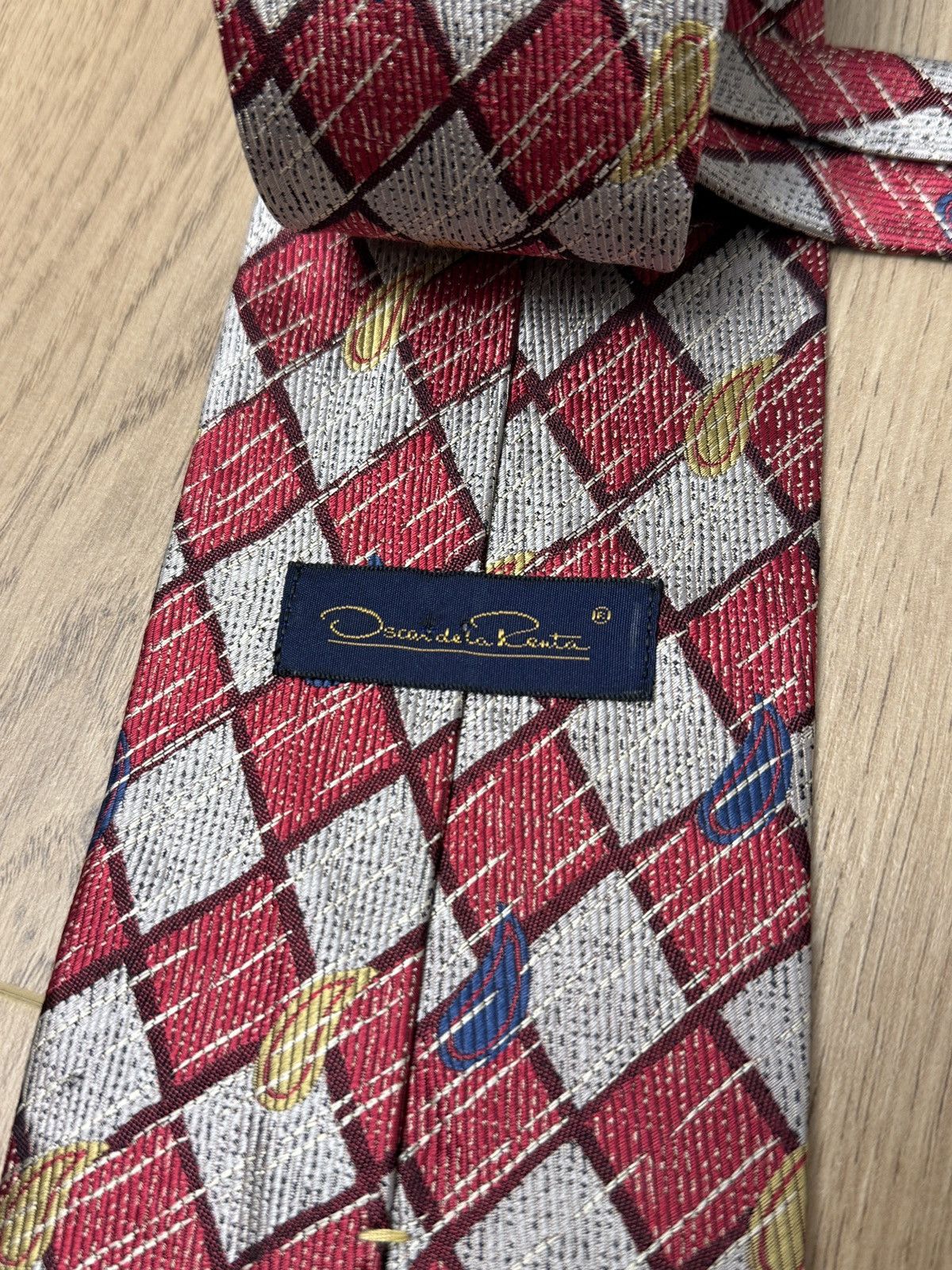 Oscar De La Renta Vintage Oscar de la Renta Silk Tie Made in USA – WPL 4075 Size ONE SIZE - 1 Thumbnail