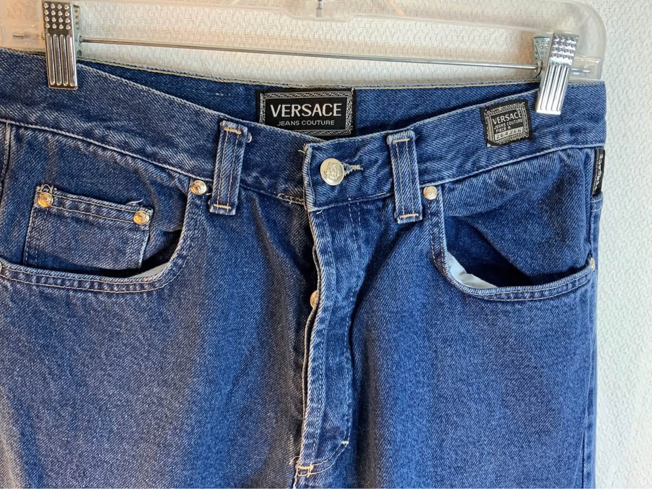 Versace Vintage Versace Jeans Regular Fit Button fly Made in Italy Size US 34 / EU 50 - 2 Thumbnail