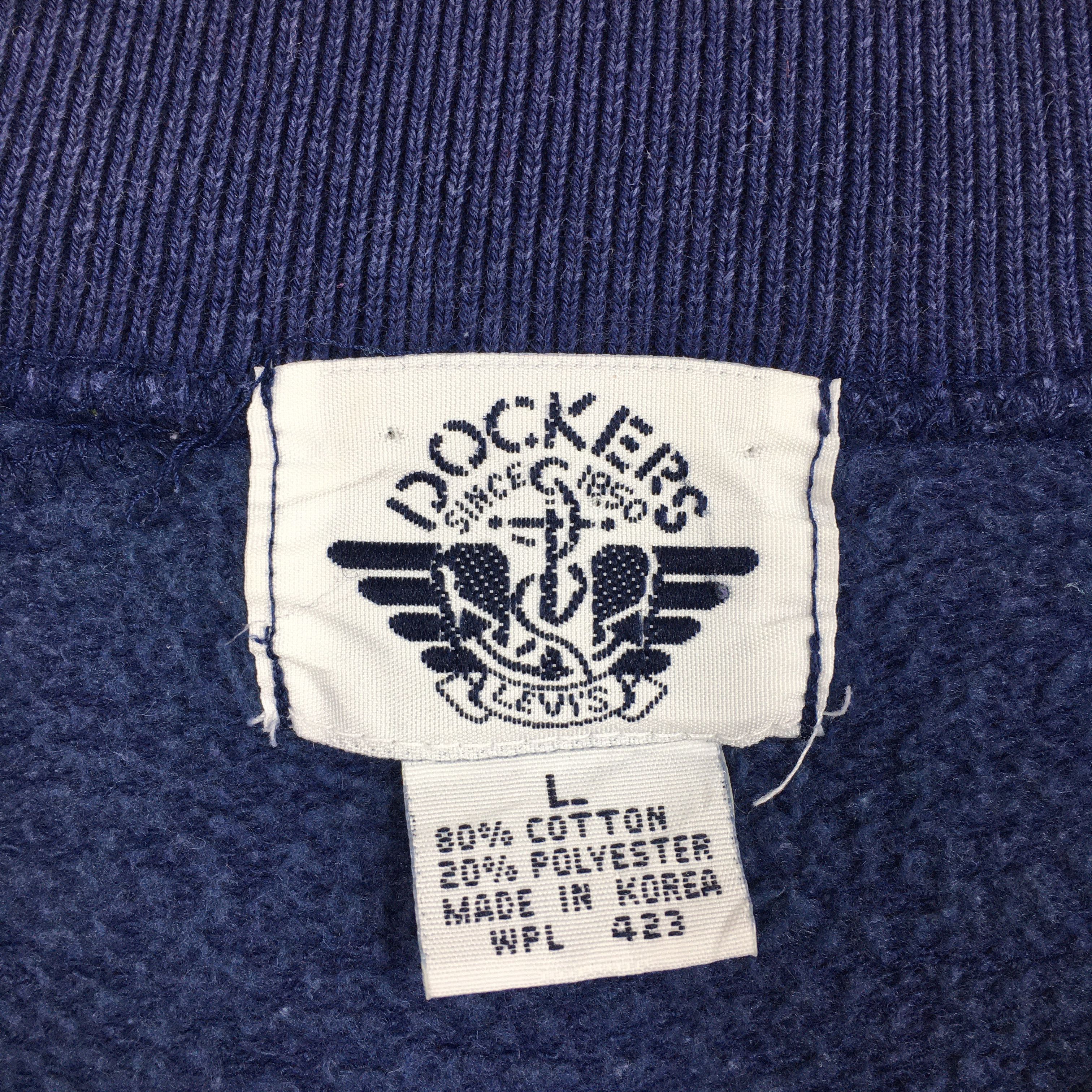 Dockers × Levi's × Vintage Vintage 90s Dockers Levis Sweatshirt Crewneck Large Size US L / EU 52-54 / 3 - 6 Thumbnail