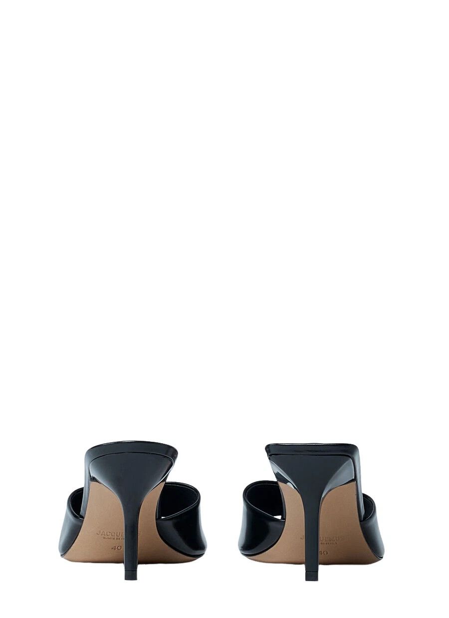 Jacquemus JACQUEMUS Cuisto Black Leather Mules New & Authentic Size US 9 / IT 39 - 4 Thumbnail