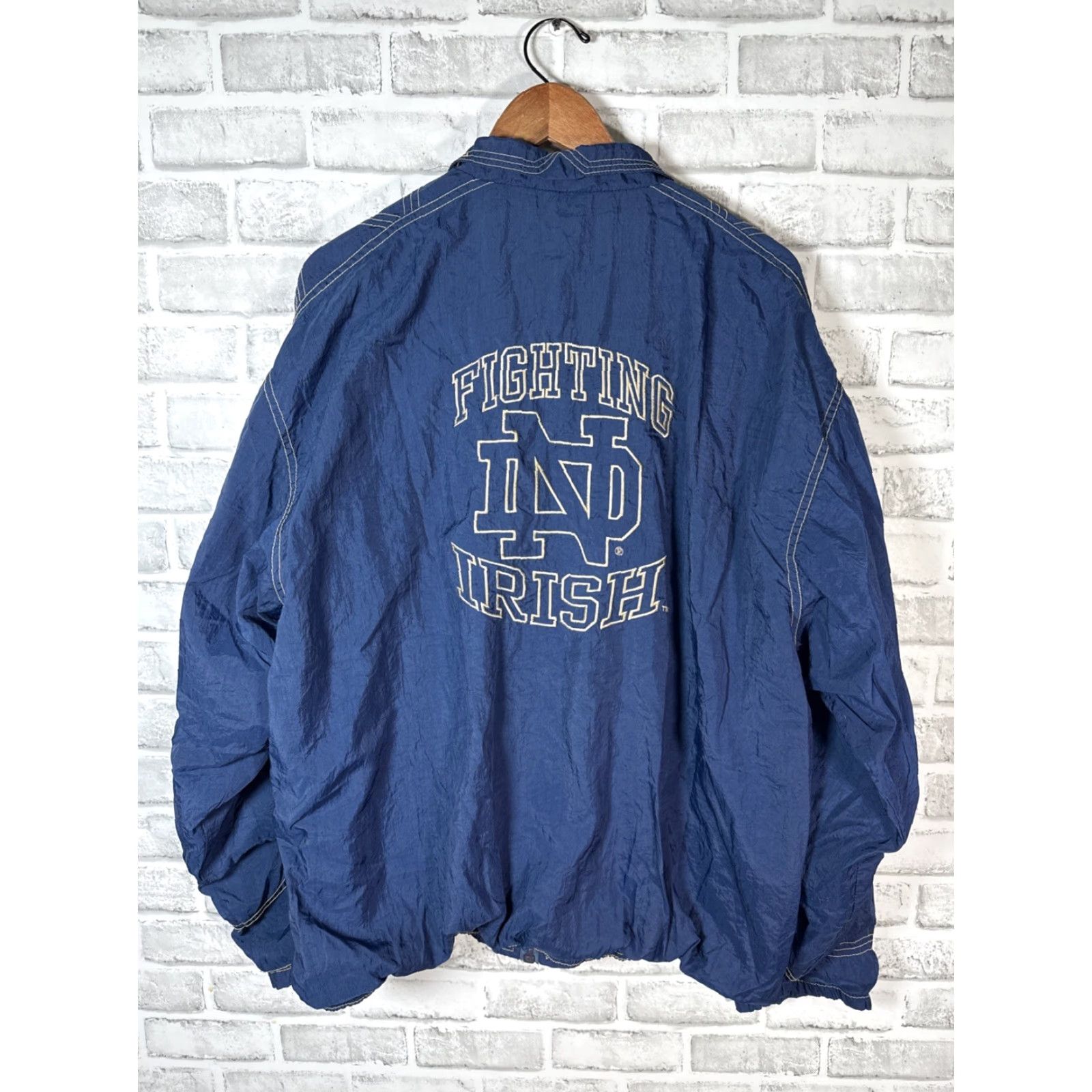 Starter VTG STARTER Notre Dame FULL ZIP Windbreaker Jacket MENS XL Size US XL / EU 56 / 4 - 5 Thumbnail