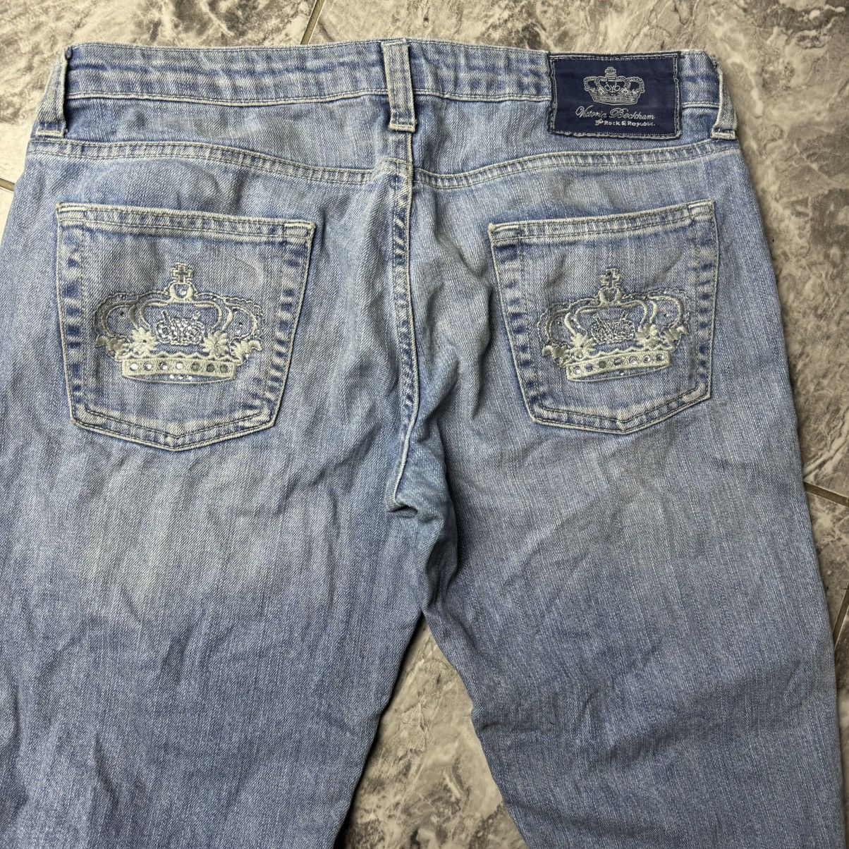 Rock & Republic × Vintage Vintage Y2K Rock Republic x Victoria Beckham 00s Denim Jeans Size 29" - 13 Thumbnail