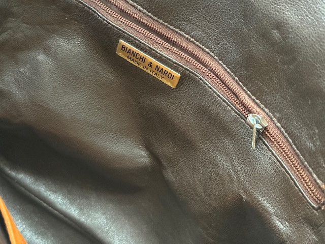 Other Bianchi & Nardi Ostrich Leather Handbag – Made in Italy Size ONE SIZE - 8 Thumbnail