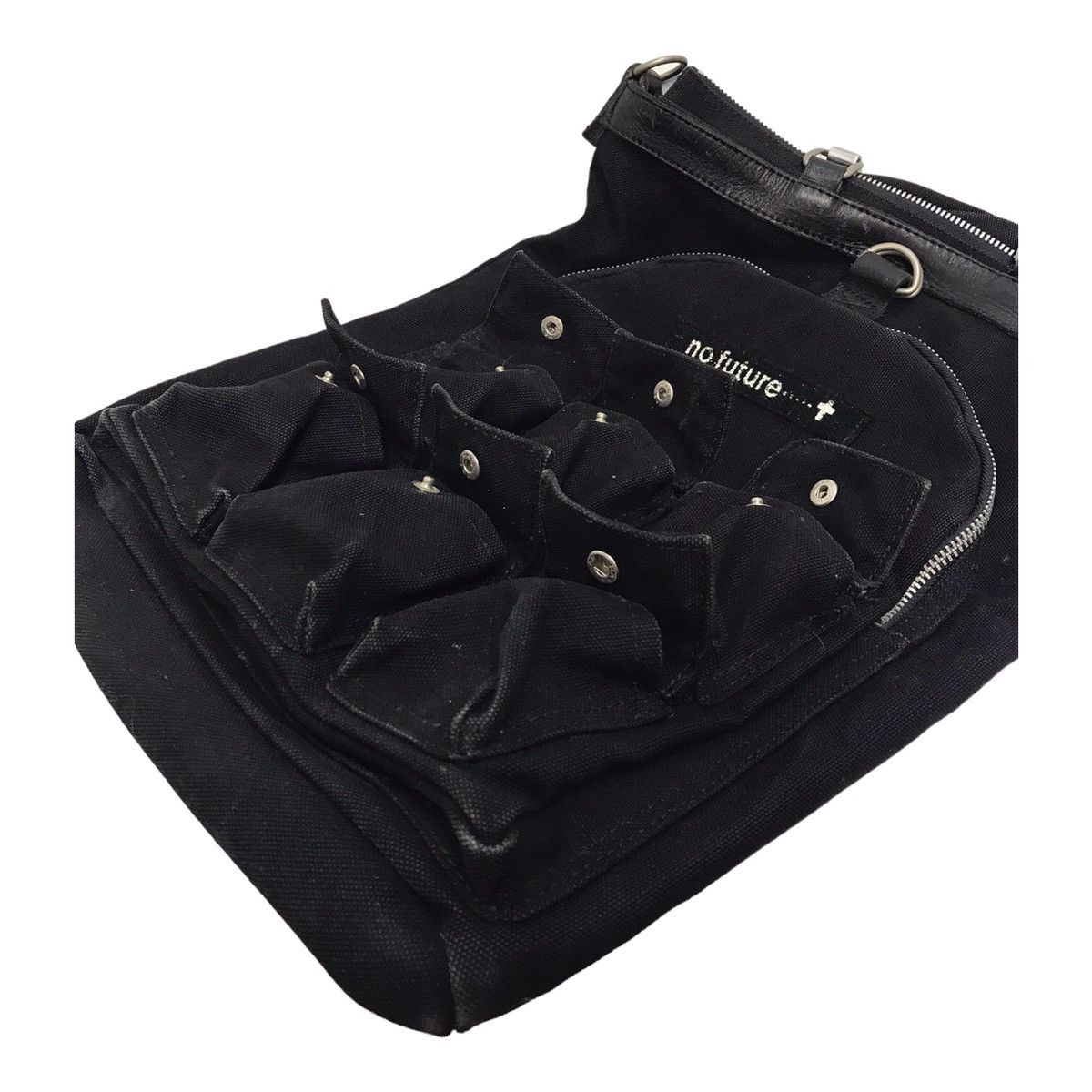 Hysteric Glamour × If Six Was Nine × Le Grande Bleu (L.G.B.) No Future Multi Pocket Canvas Sling Bag Size ONE SIZE - 12 Thumbnail