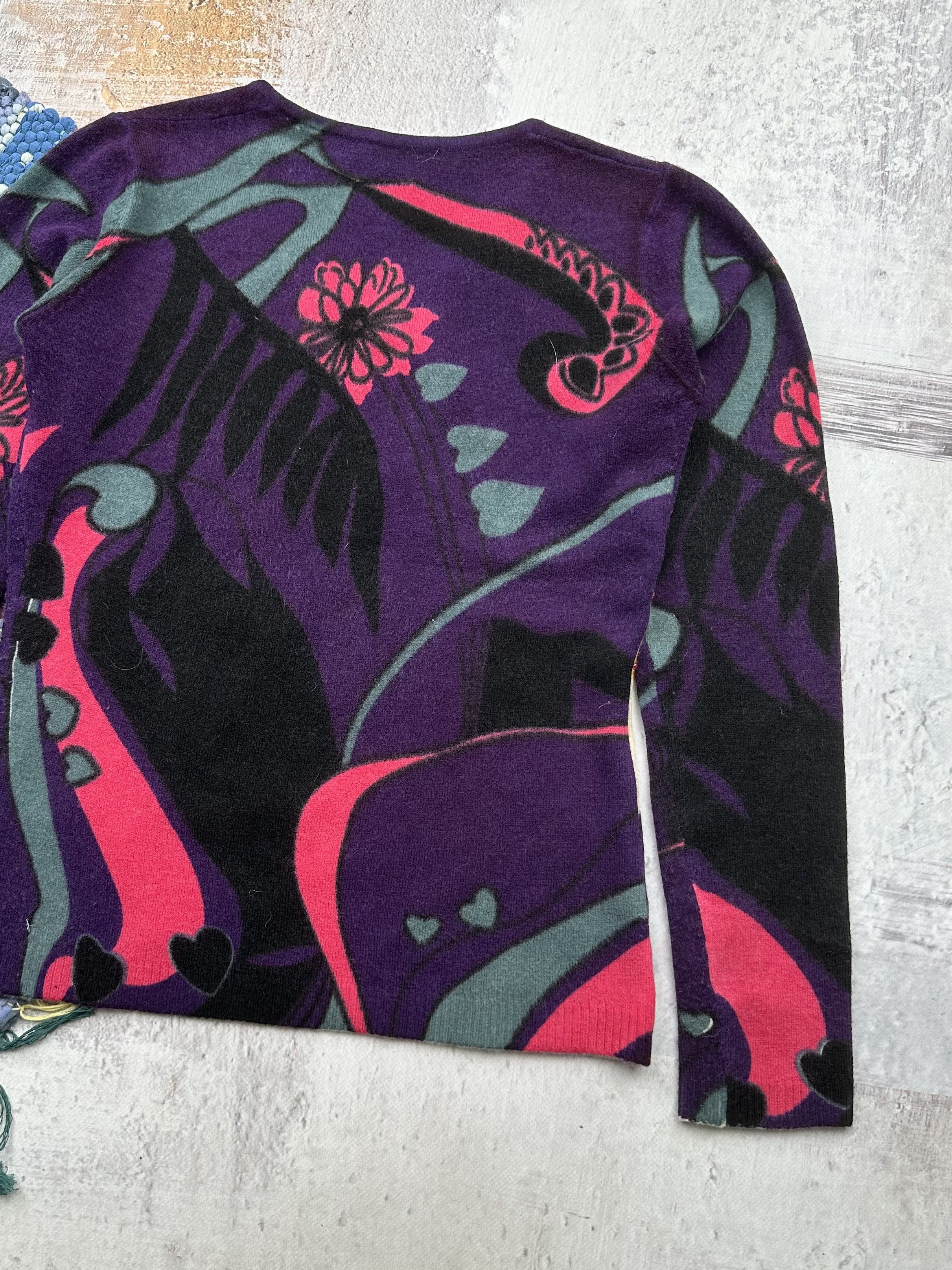 Japanese Brand Vintage Printed Sweater A137(366) Size M / US 6-8 / IT 42-44 - 6 Thumbnail