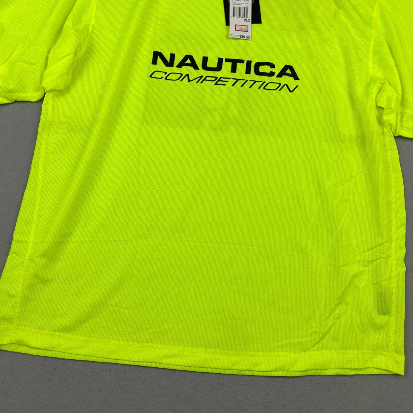 Nautica VINTAGE Nautica Shirt Men XL Yellow Scuba Performance Crew Neck Short Sleeve Logo Sports Shirt Size US XL / EU 56 / 4 - 3 Thumbnail