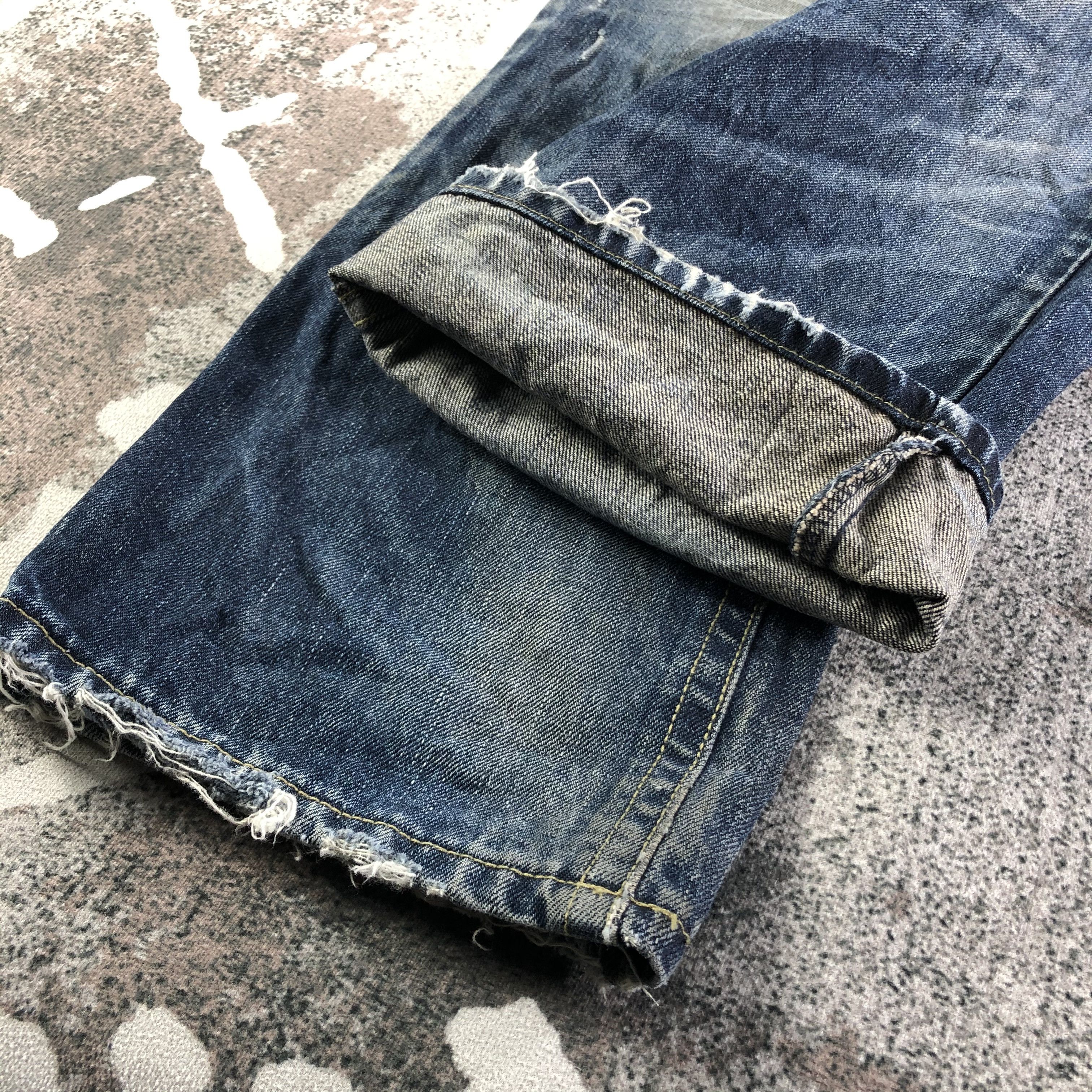 Japanese Brand Japanese Lolita Jeans Faded Blue Denim KJ3028 Size US 34 / EU 50 - 7 Thumbnail
