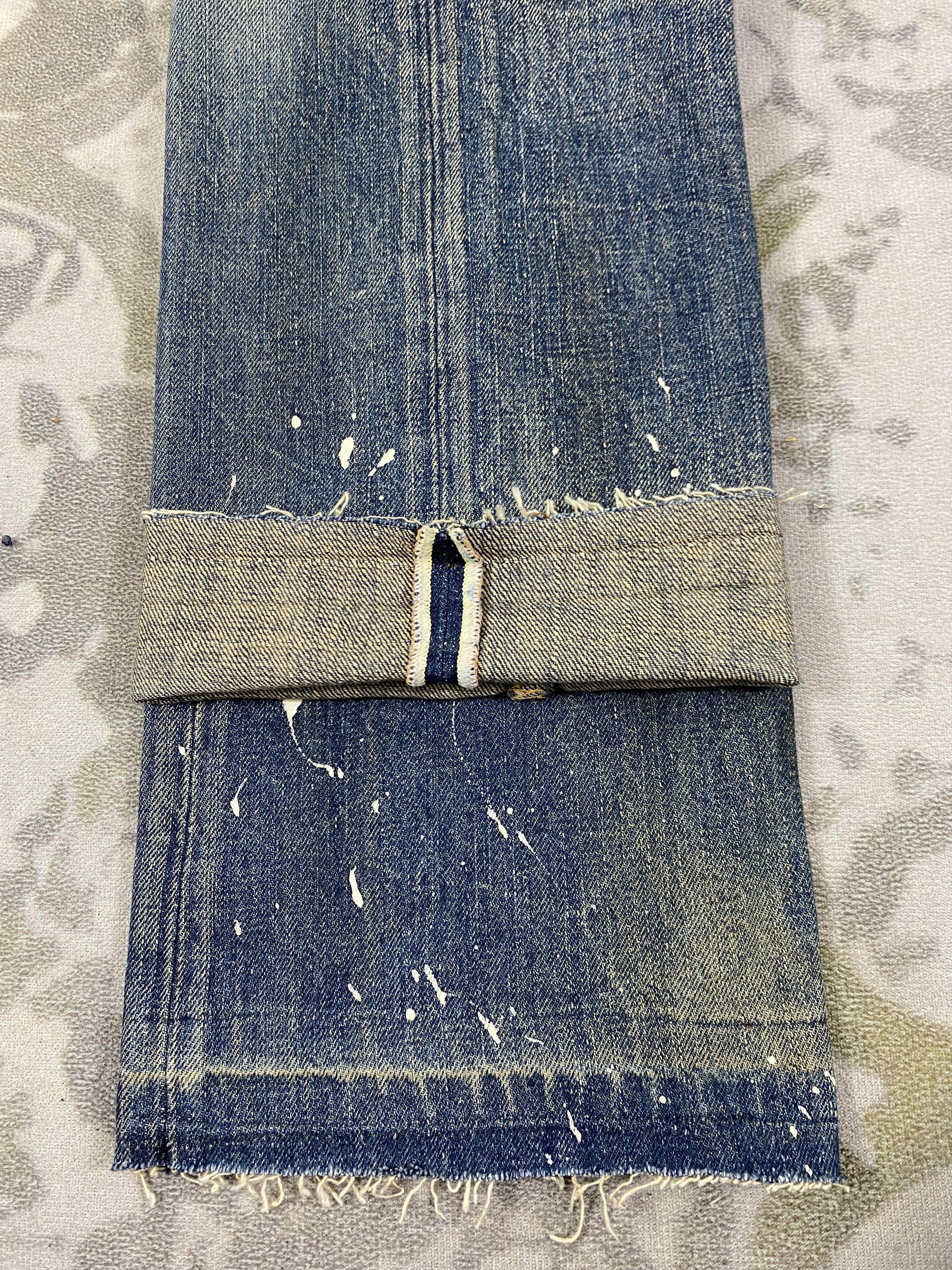 Vintage Japanese Brand Distressed Blue Jeans 32x30 Denim- JN3850 Size US 32 / EU 48 - 12 Thumbnail