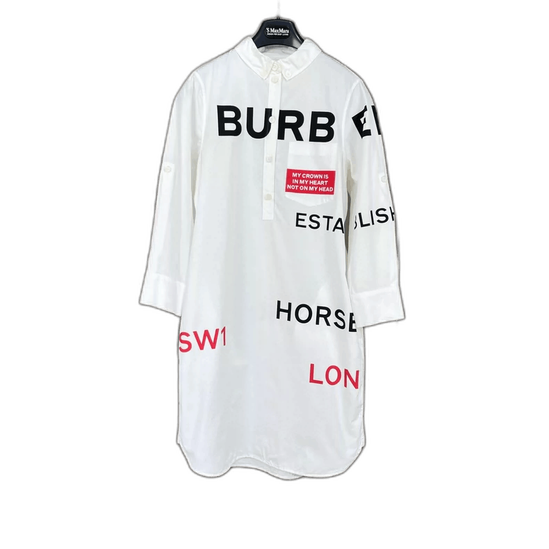 Burberry Burberry Printed Letter Long Sleeve Shirt Size S / US 4 / IT 40 - 1 Thumbnail