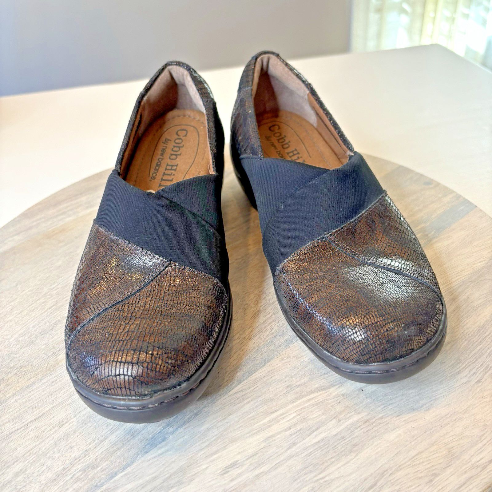 & Other Stories COBB HILL 8 Brown Leather w Black Closed Heel Clogs Shoes Size US 8 / IT 38 - 1 Thumbnail