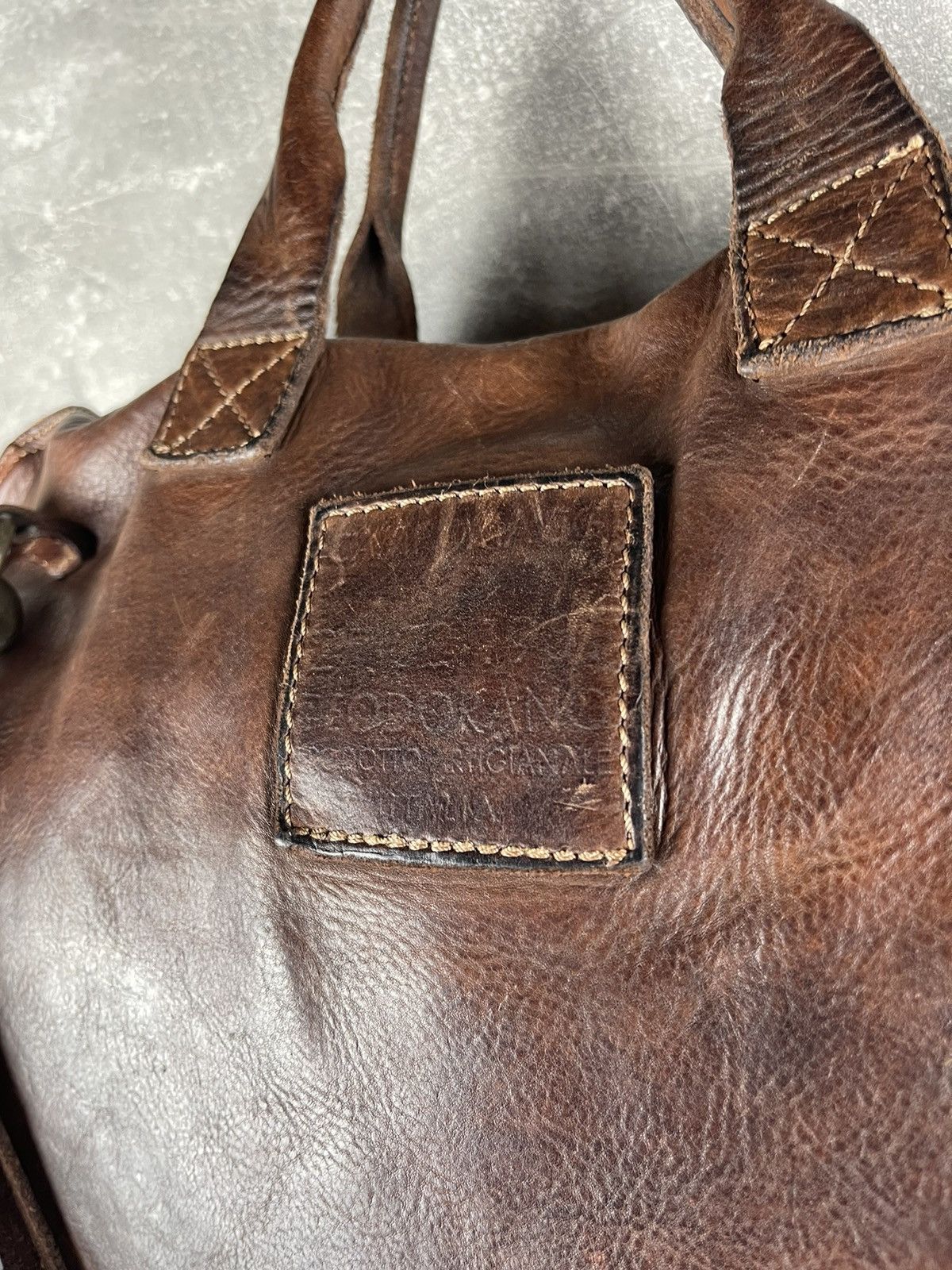 Vintage Avant Gard Campomaggi 2000s Italian Brown Leather Travel Bag Size ONE SIZE - 4 Thumbnail