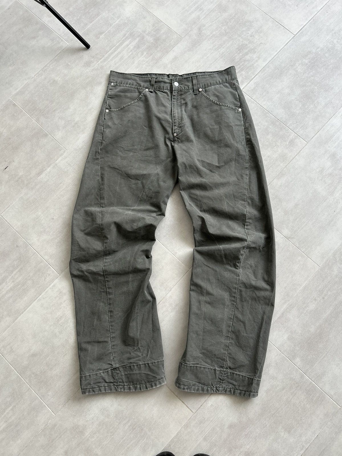 Levi's Levi’s Engineered Jeans Gray Wide Leg Zip Hem Pants W34 L34 Size US 34 / EU 50 - 13 Thumbnail
