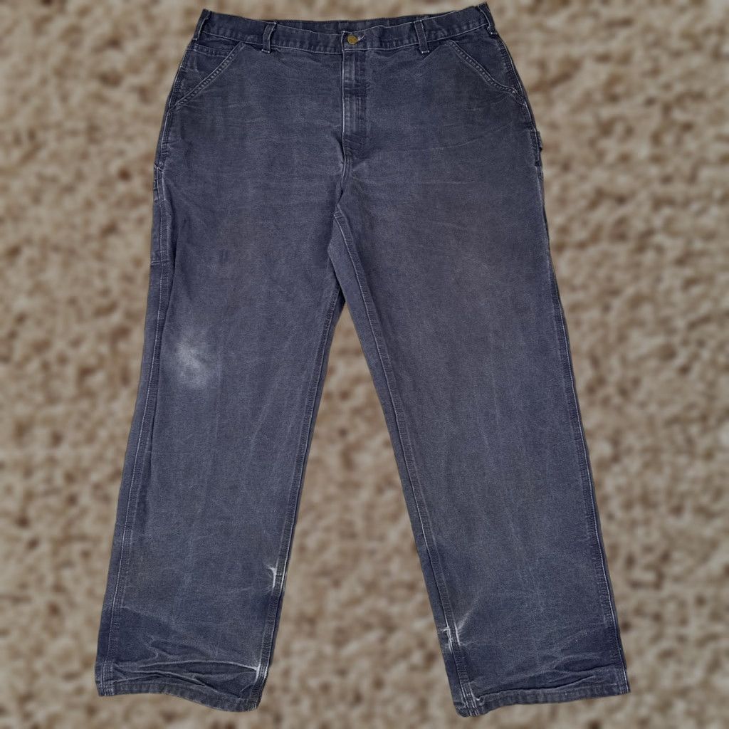 Carhartt Carhartt Pants Mens 40x32 Blue B11 Canvas Dungaree Carpenter Workwear Utility Size US 40 / EU 56 - 1 Thumbnail