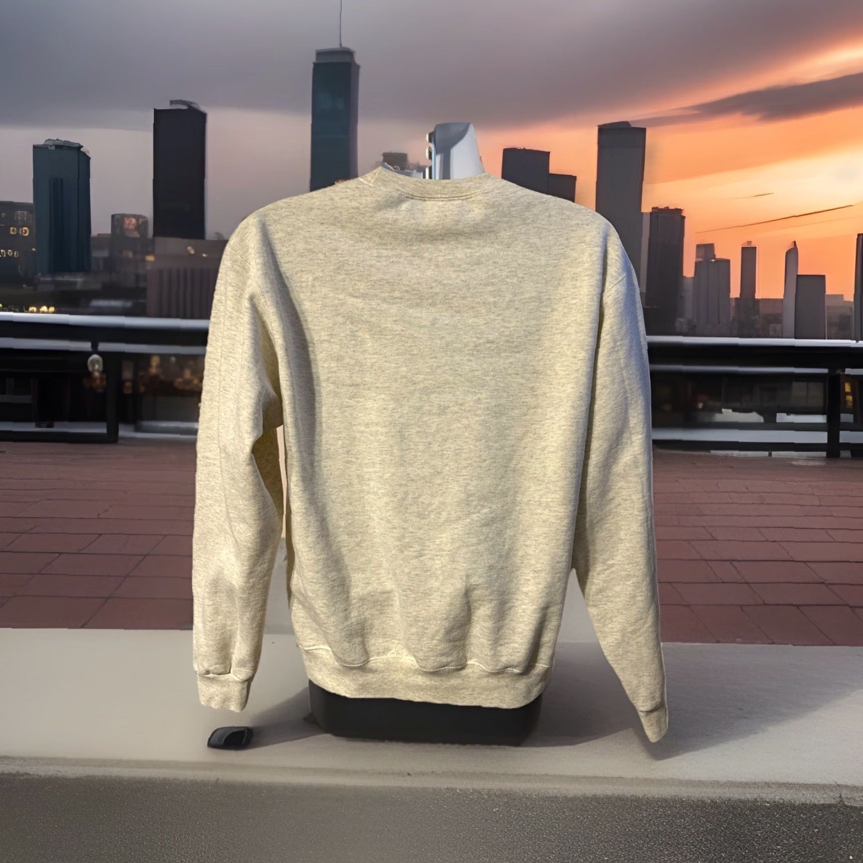 Champion VINTAGE Champion Sweatshirt University Of Akron Pullover Heather Creme Creme Crew Neck Unisex Adults Medium Size US M / EU 48-50 / 2 - 5 Thumbnail