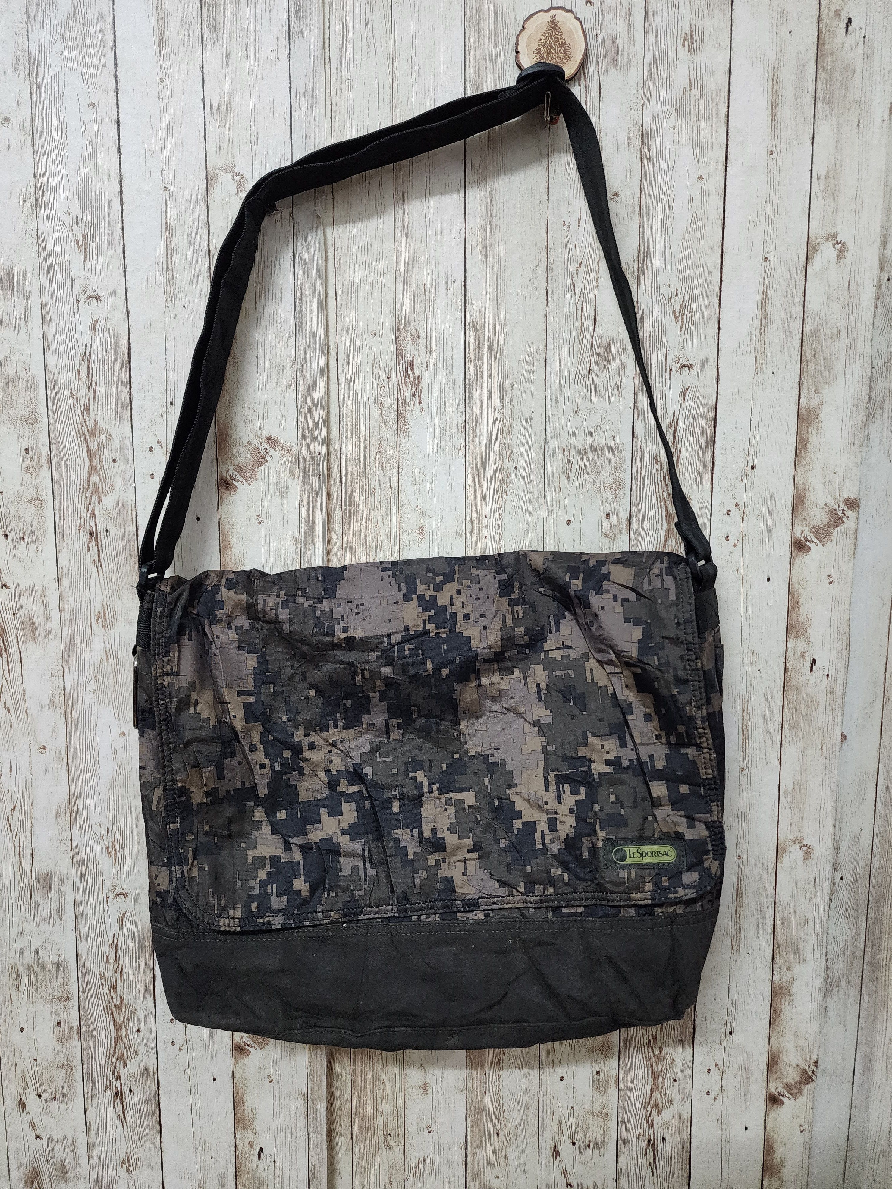 Lesportsac Military Stripes Sling Bag in Green, Men's