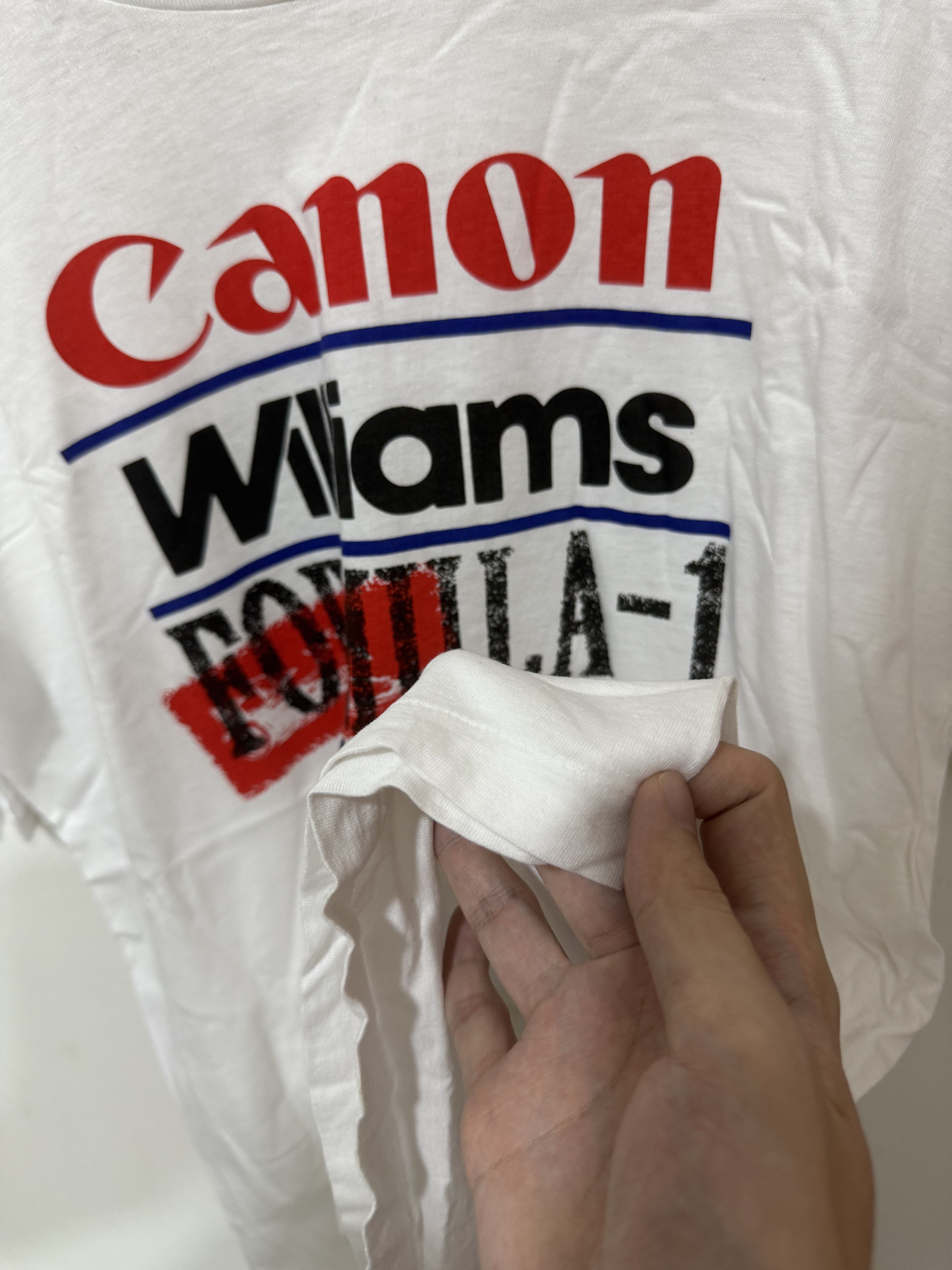 Formula 1 Vintage 90s F1 Williams Racing T Shirt Ayrton Senna Size US L / EU 52-54 / 3 - 5 Thumbnail