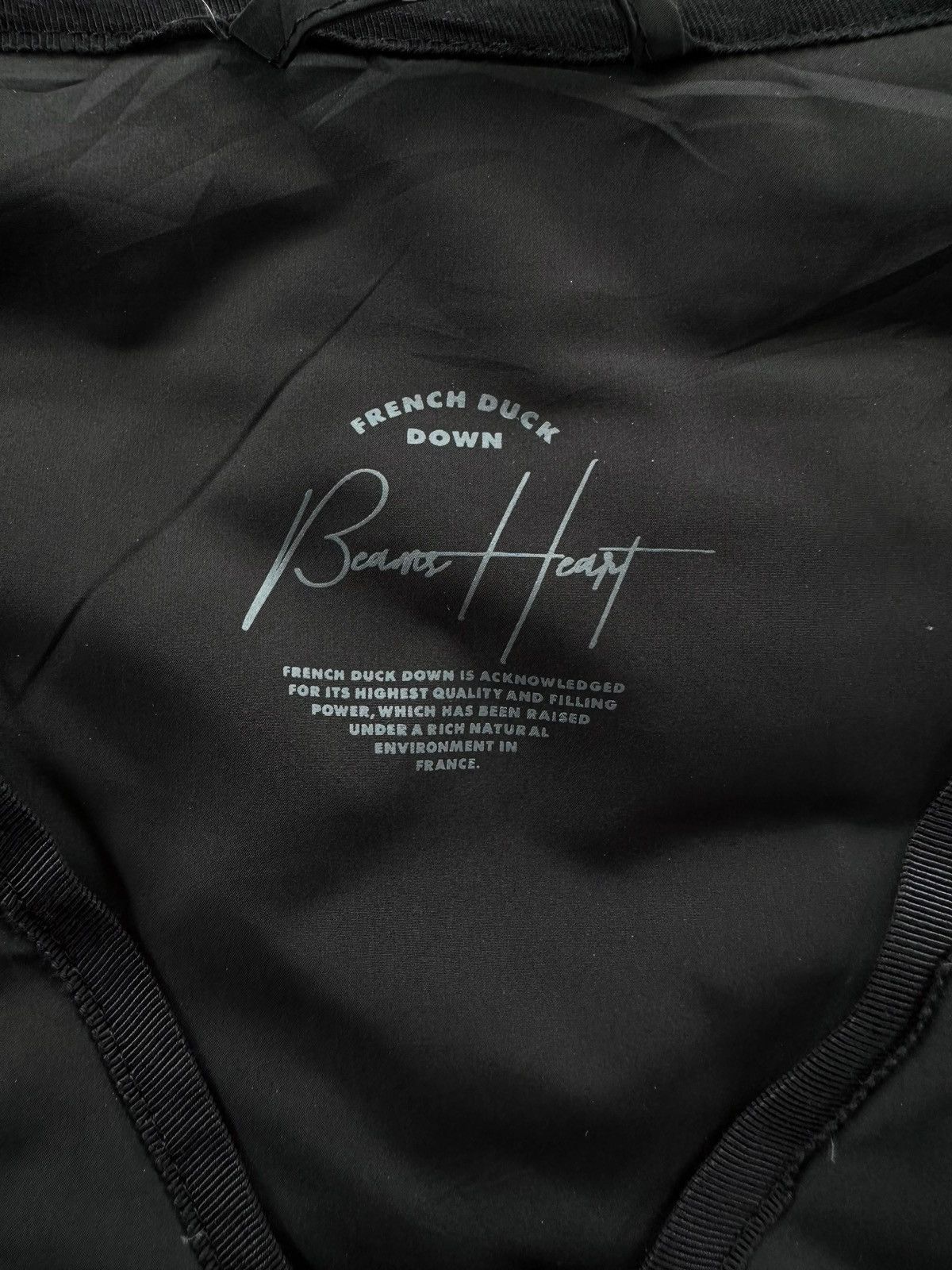 Beams Japan BEAMS HEART French Duck Down Quilted Jacket Black Size M Size US M / EU 48-50 / 2 - 3 Thumbnail