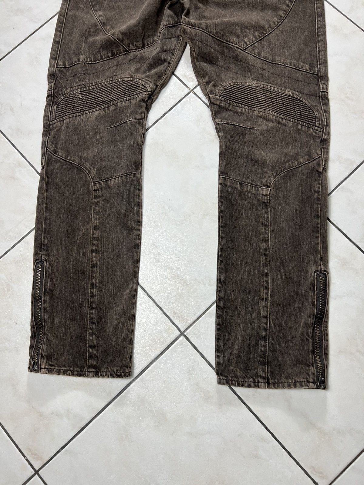 Polo Ralph Lauren Polo Ralph Lauren moto biker denim jeans washed freelander Size US 40 / EU 56 - 5 Thumbnail