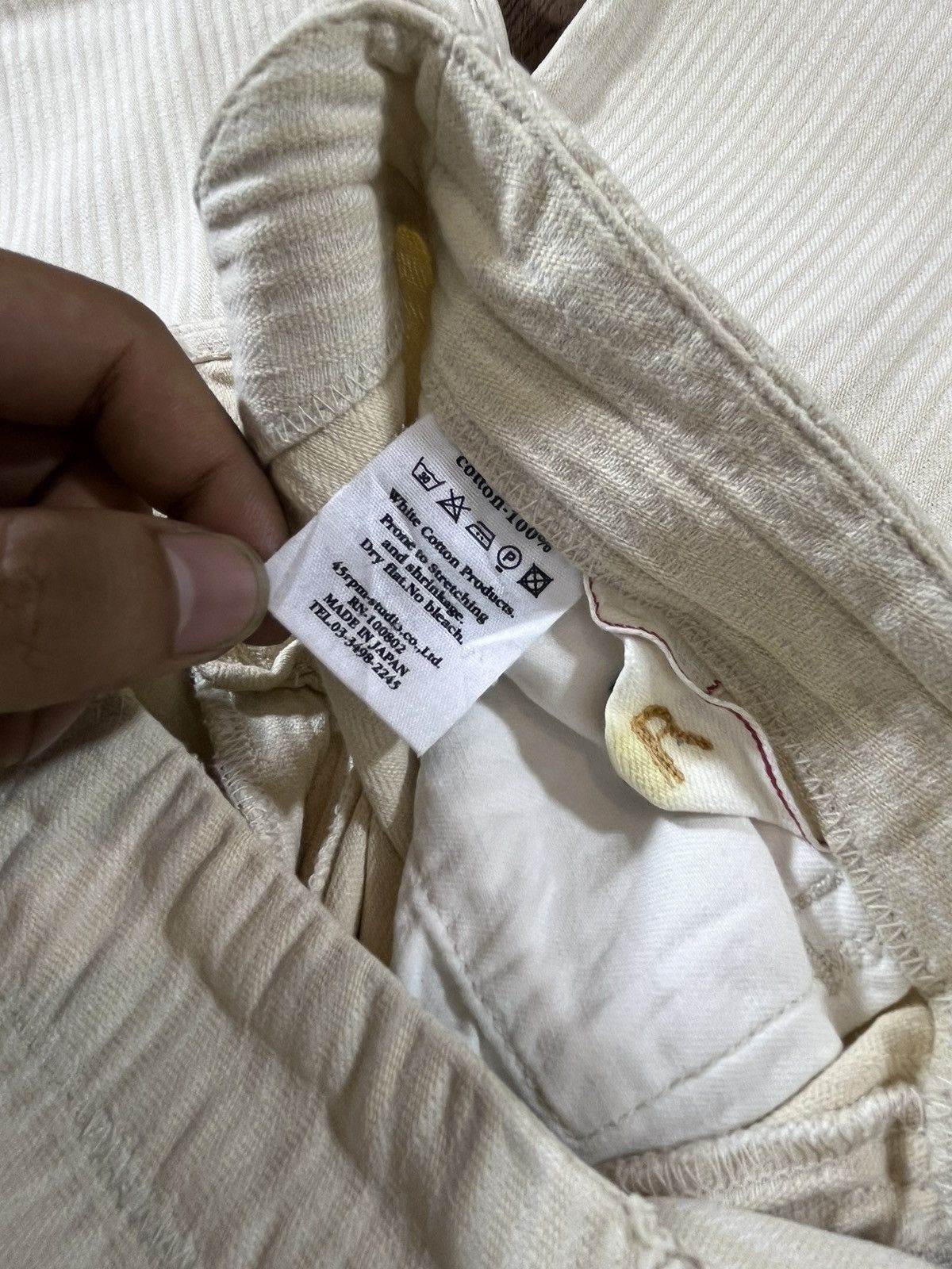 45rpm 45rpm Beige Waist Robe Pants Size US 29 - 10 Thumbnail