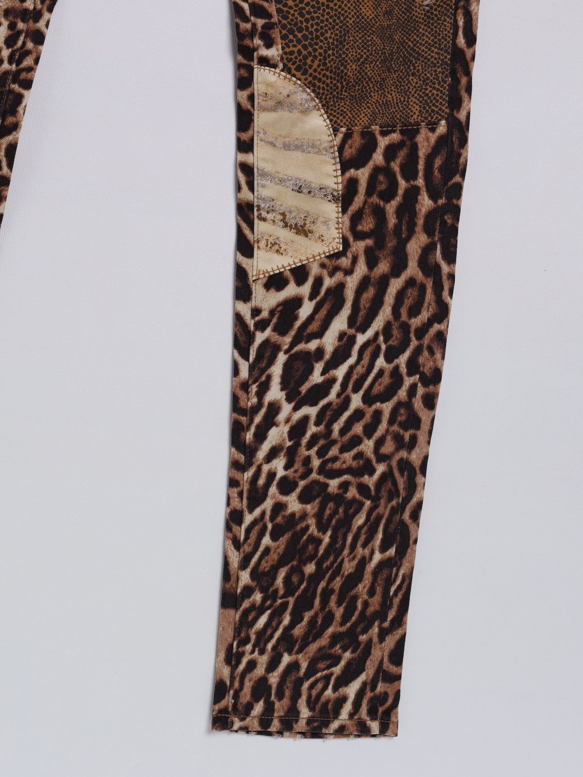 Denim & Supply Ralph Lauren Denim and Supply Ralph Lauren Patchwork Leopard Print Denim Size 26" / US 2 / IT 38 - 4 Thumbnail