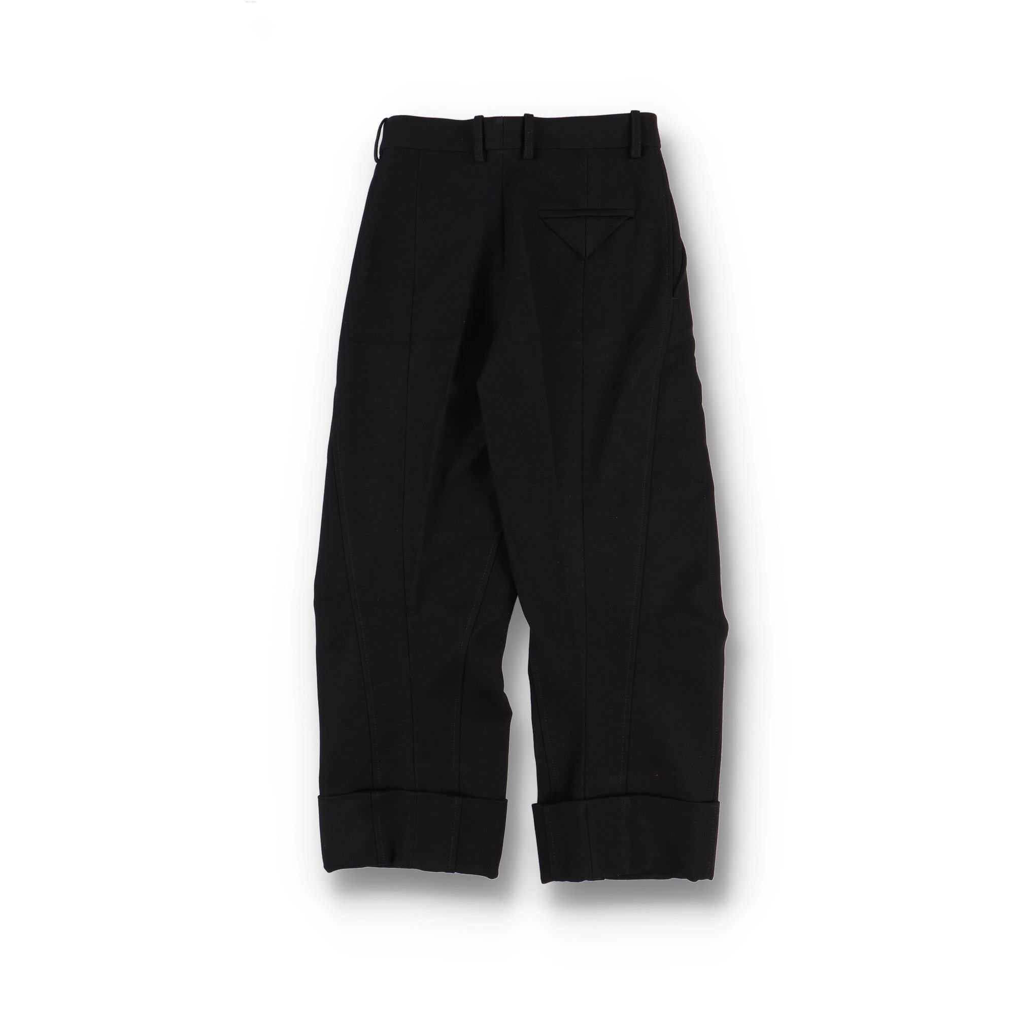 Bottega Veneta Black Ottoman Lapelled Cotton Trousers Size 24" / US 00 / IT 34 - 6 Thumbnail