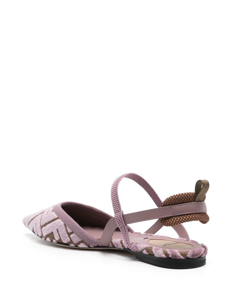 Fendi o1s1wg110825 Colibri Lite Flats in Pink Size US 8 / IT 38 - 4 Thumbnail