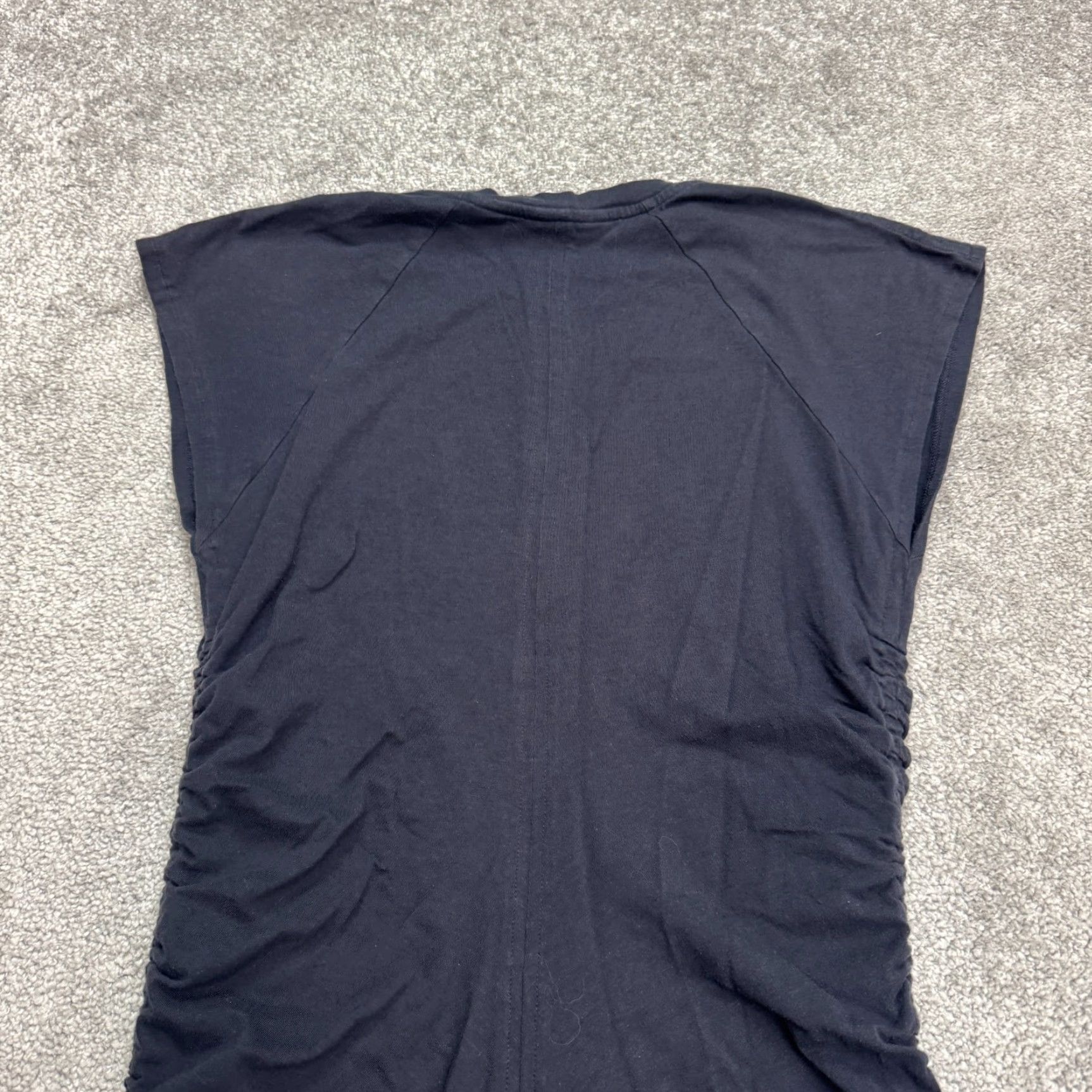 Athleta Athleta Dress Womens Small Nay Blue Sleeveless Bodycon Mini Ruched Casual Fashion Size S / US 4 / IT 40 - 4 Thumbnail
