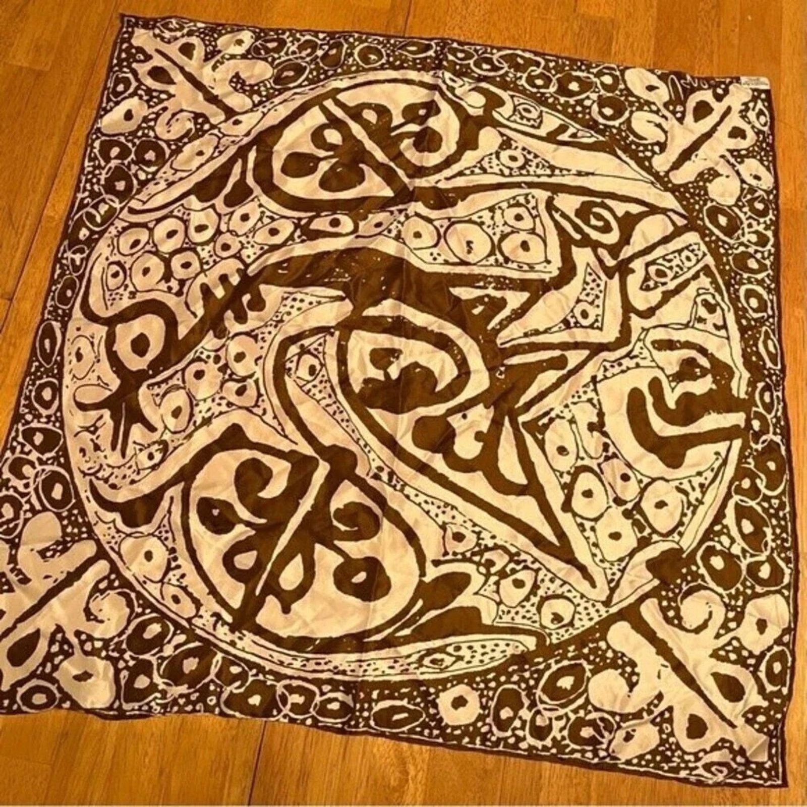 The Unbranded Brand TWO vintage Vera Neumann silk blend scarfs, 26” x 26” Size ONE SIZE - 1 Thumbnail