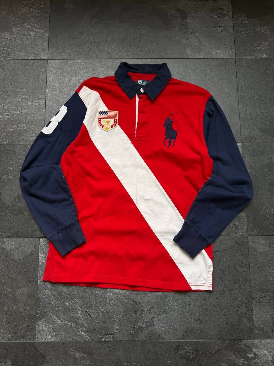Polo Ralph Lauren Vintage Polo Ralph Lauren USA Big logo 3 long sleeve Size US S / EU 44-46 / 1 - 2 Thumbnail
